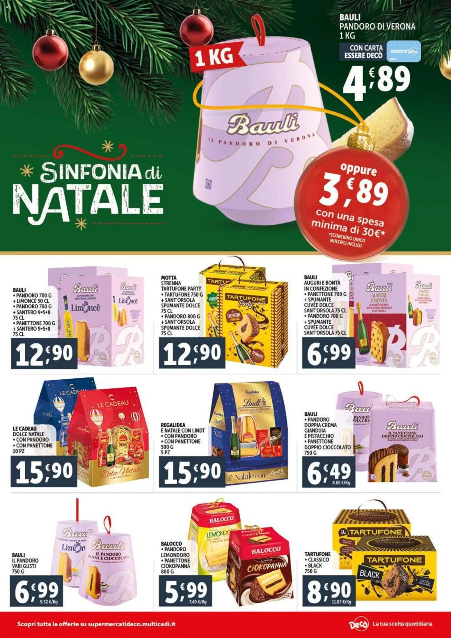Volantino Decò del 15.12.2025 | Pagina: 2 | Prodotti: Panna, Pandoro, Panettone, Spumante