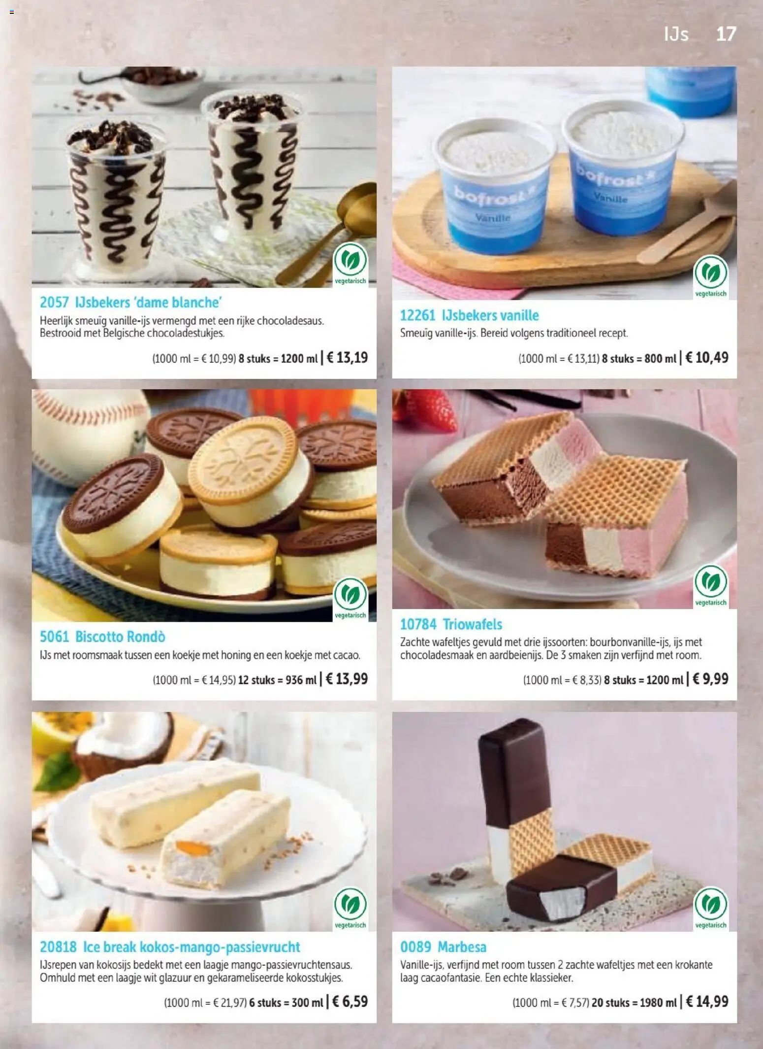 {H1} | Pagina: 17 | Producten: Koekje, Room