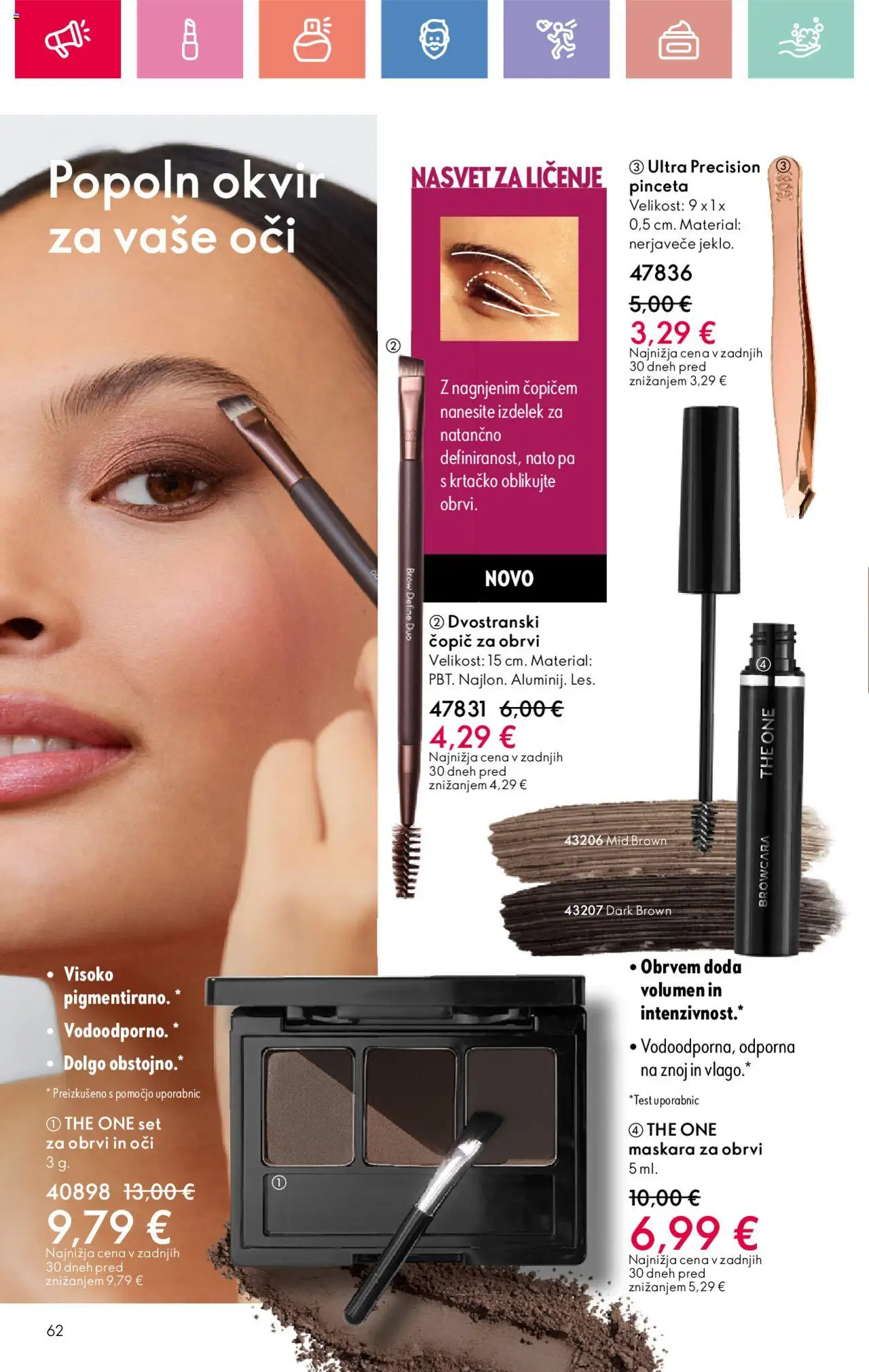 Oriflame katalog 12 │ velja od 24.08.2025 | Stran: 62 | Izdelki: Okvir, Copic, Maskara