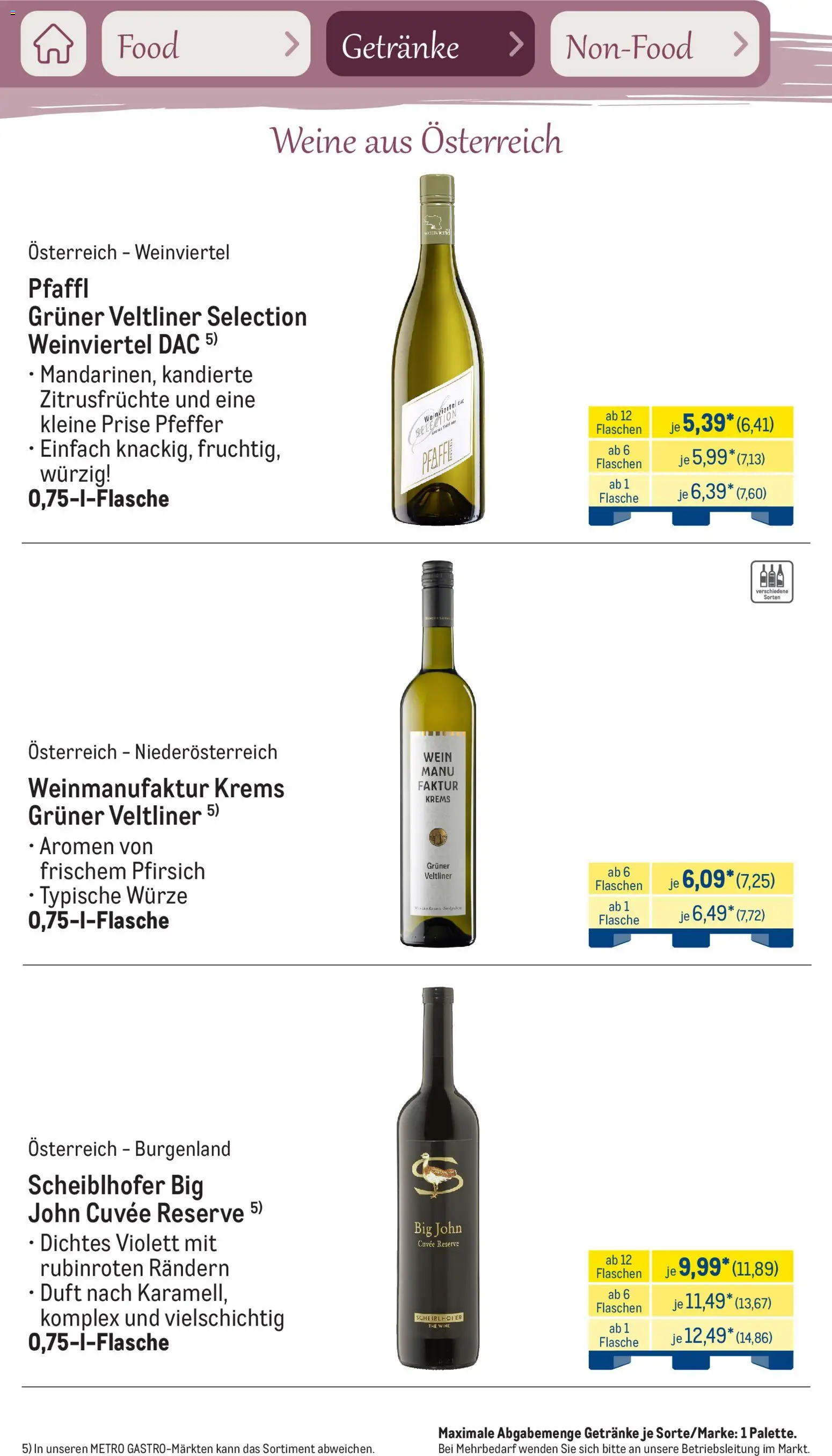 Metro Saisonkatalog Frühlingsgenuss – gültig ab 01.03.2026 | Seite: 53 | Produkte: Duft, Pfeffer, Pfirsich, Wein