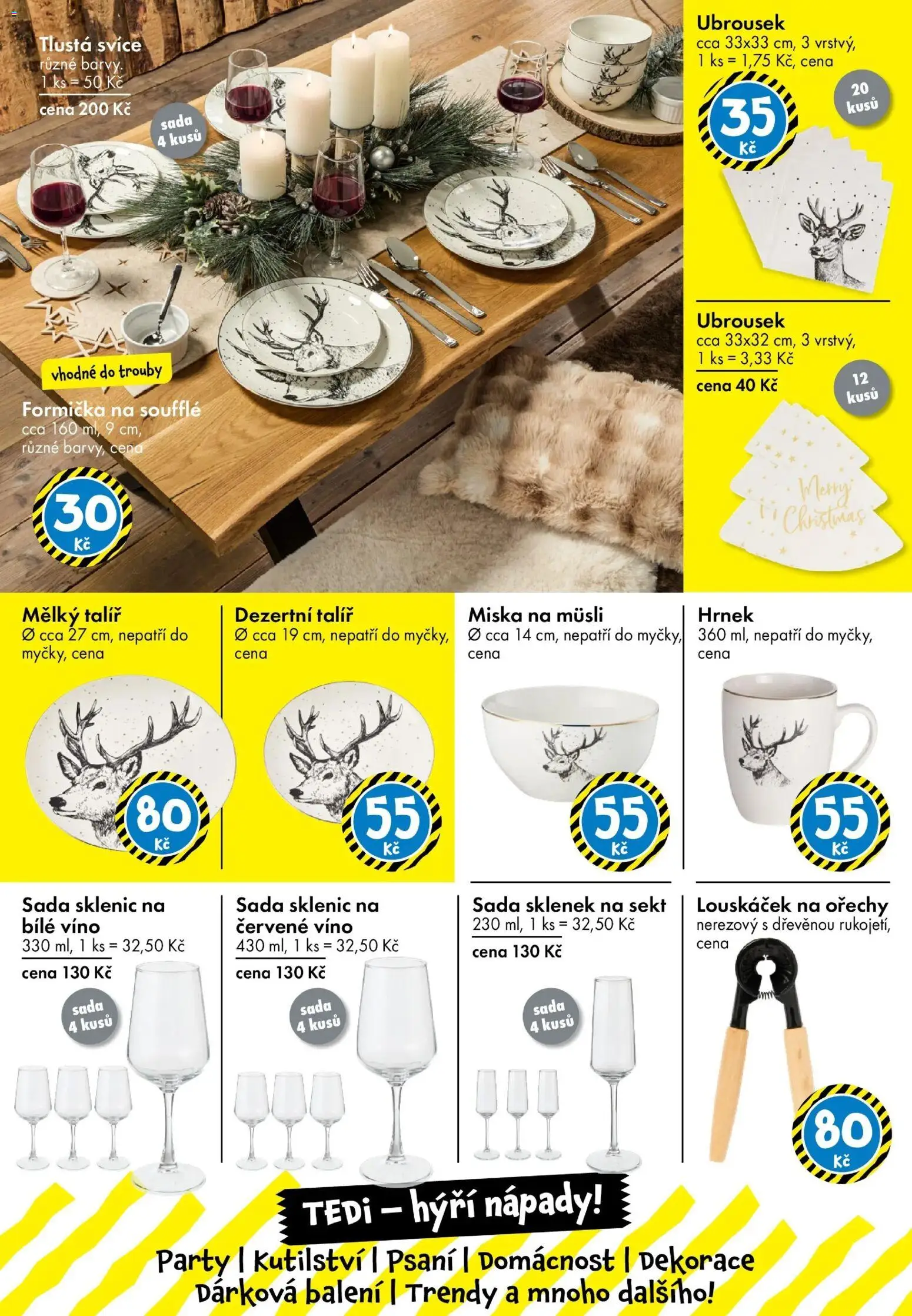 TEDi leták od 14.11.2025 | Strana: 24 | Produkty: Bílé víno, Miska, Formička, Dekorace