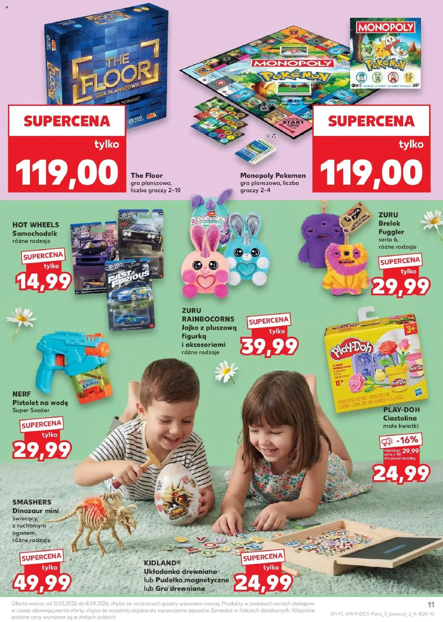 Kaufland gazetka - Dom na Wielkanoc od 12.03.2026 | Strona: 11 | Produkty: Kwiatki, Gra, Pudełko