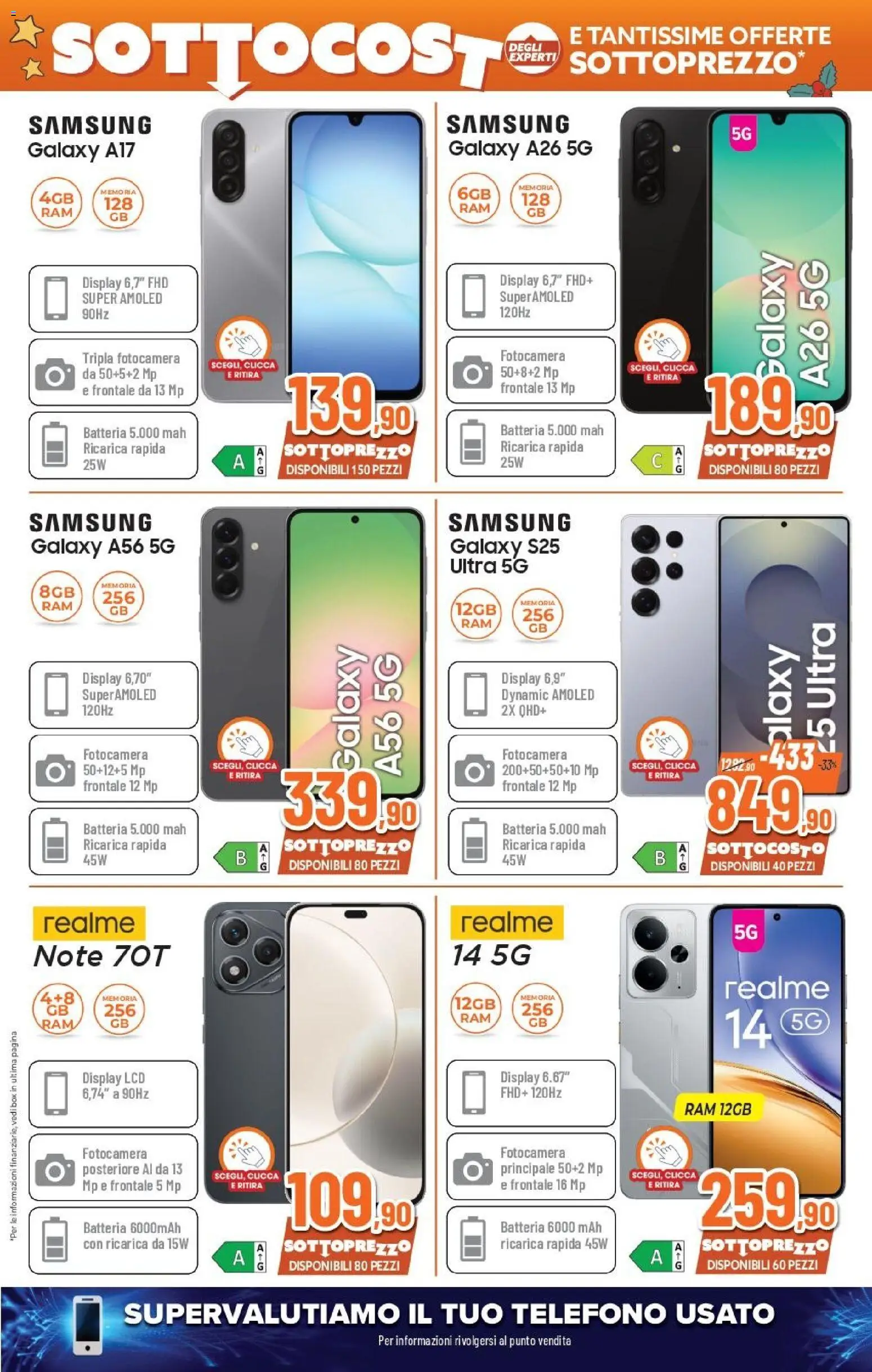 Volantino Expert del 12.12.2025 | Pagina: 2 | Prodotti: Telefono, Fotocamera, Batteria, Samsung