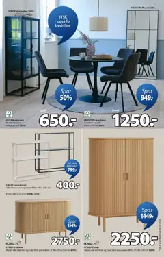 Forhåndsvisning av JYSK kundeavis gyldig fra 22.09.2025 | Side: 7 | Produkter: Spisebord, Spisestol, Konsollbord, Stol