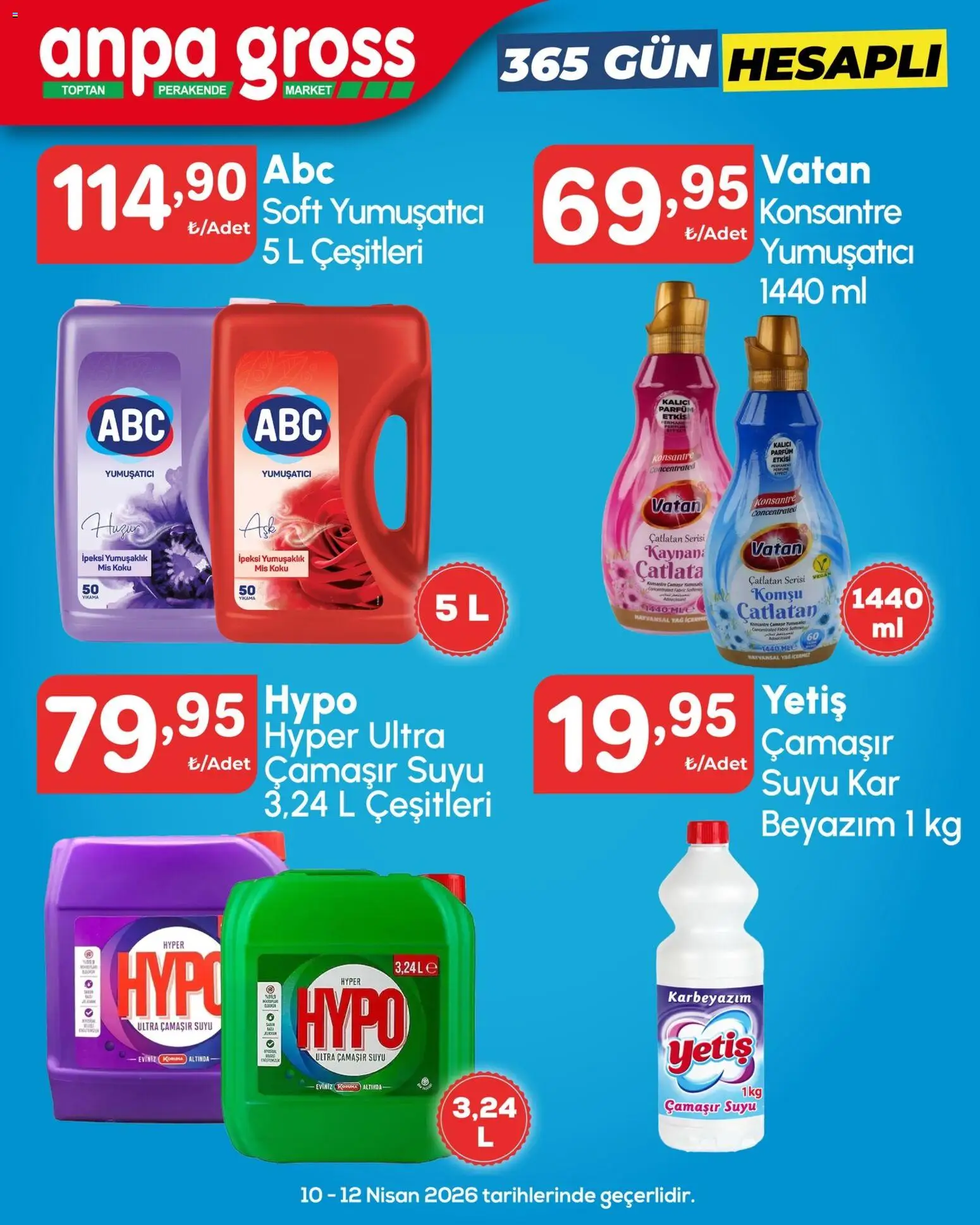 Anpa Gross Katalog - 10.04.2026 tarihinden itibaren geçerlidir | Sayfa: 11 | Ürünler: Yumuşatıcı, Parfüm, Koku, Yağ