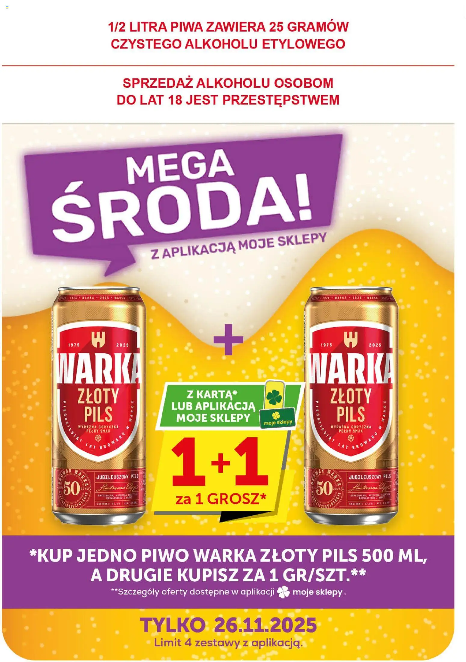 ABC Gazetka od 13.11.2025 | Strona: 28 | Produkty: Warka, Piwo Warka, Piwo