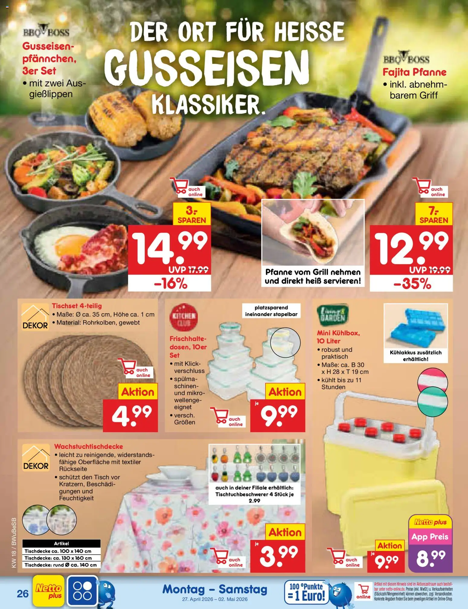 Netto Marken-Discount Prospekt 	 – gültig ab 27.04.2026 | Seite: 36 | Produkte: Grill, Tisch