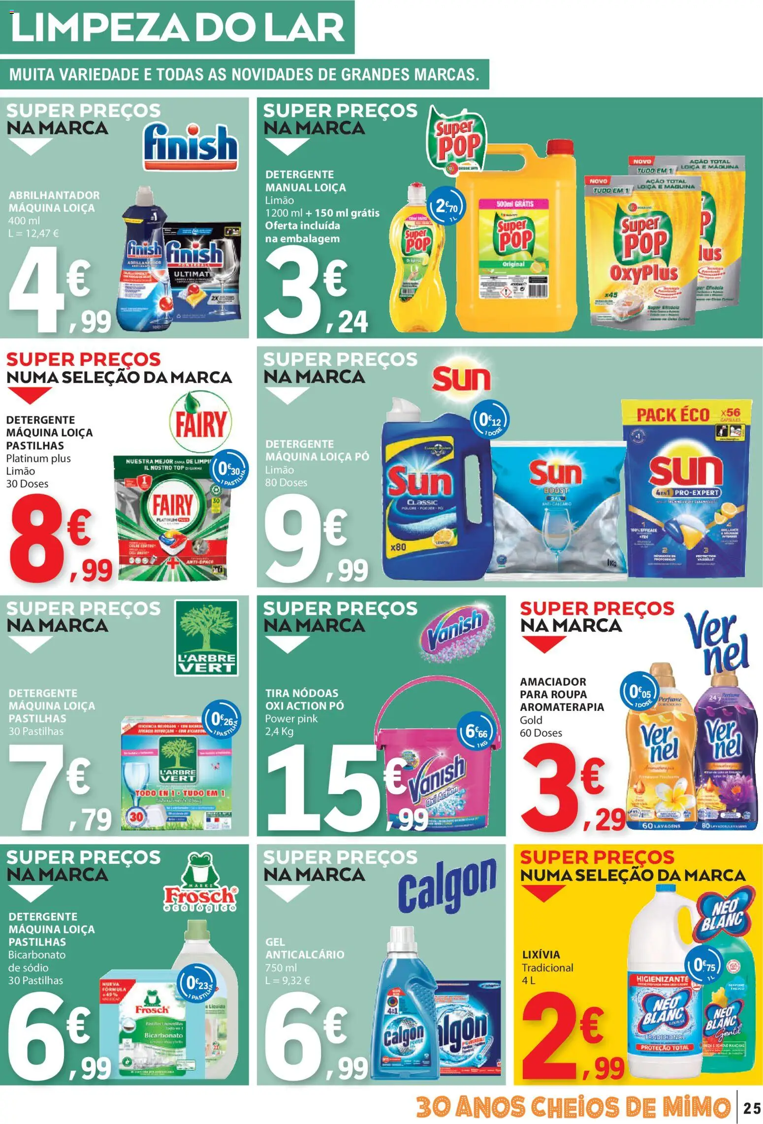 E.Leclerc folheto │ válido de 22.01.2026 | Página: 25 | Produtos: Top, Pó, Detergente, Bicarbonato