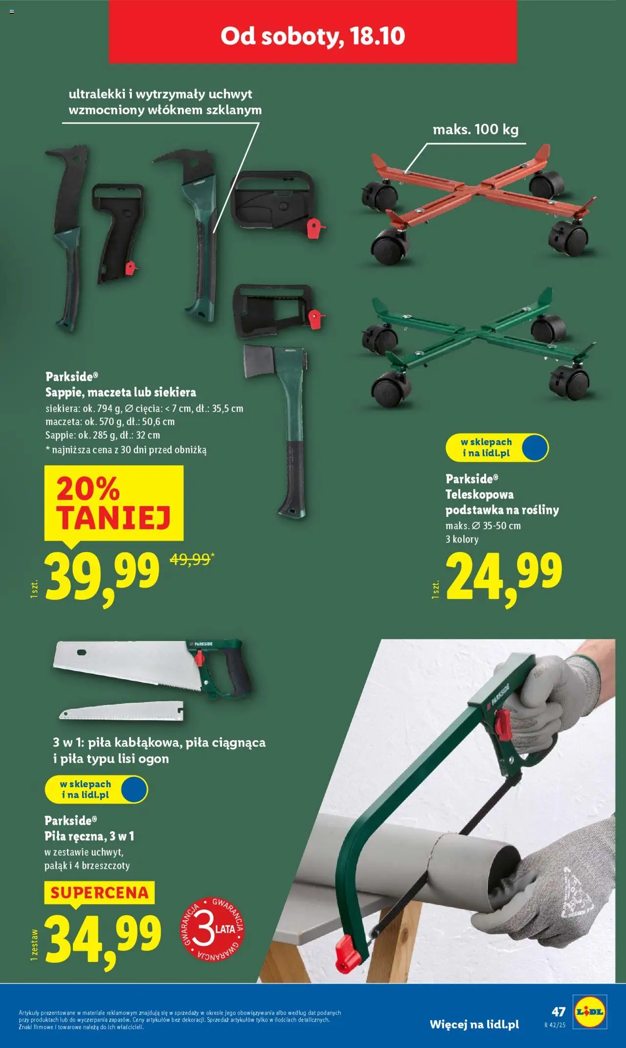 Lidl Katalog od 13.10.2025 | Strona: 55 | Produkty: Rosliny, Siekiera
