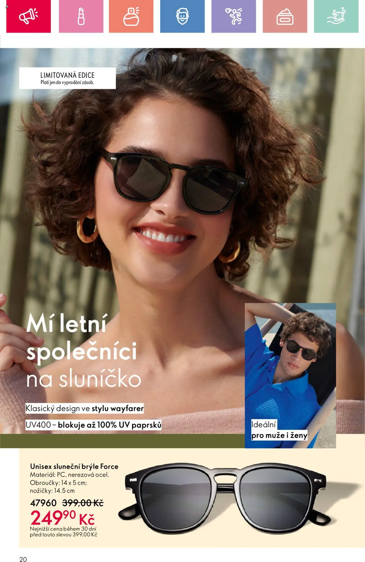 Oriflame katalog č.10/2025 od 06.07.2025 | Strana: 20 | Produkty: Brýle, Sluneční brýle