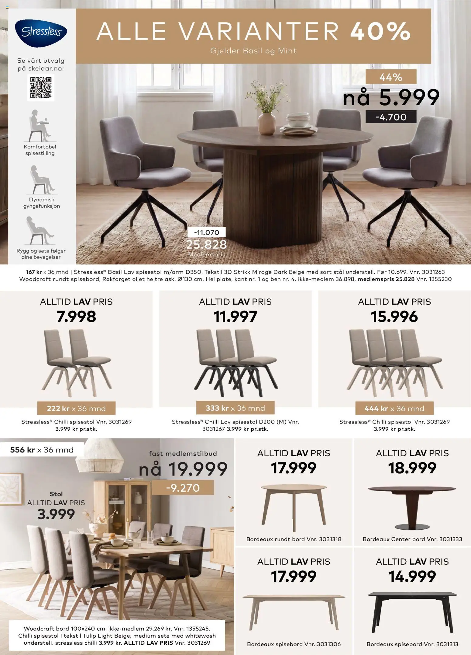 {H1} | Side: 22 | Produkter: Spisestol, Chilli, Bord, Strikk