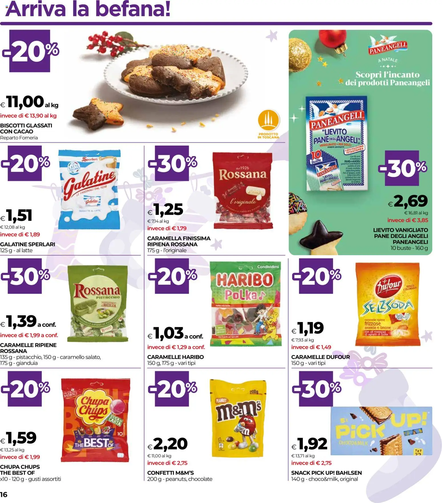 Volantino COOP del 27.12.2025 | Pagina: 16 | Prodotti: Caramelle, Latte, Limone, The