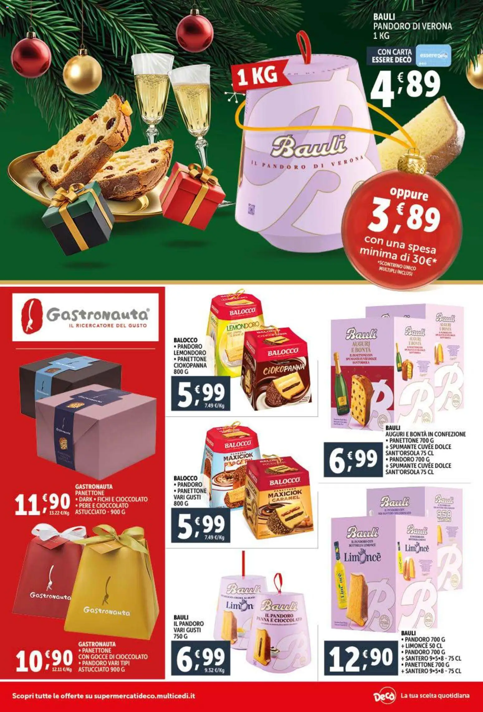 Volantino Decò del 15.12.2025 | Pagina: 2 | Prodotti: Cioccolato, Pandoro, Panettone, Spumante