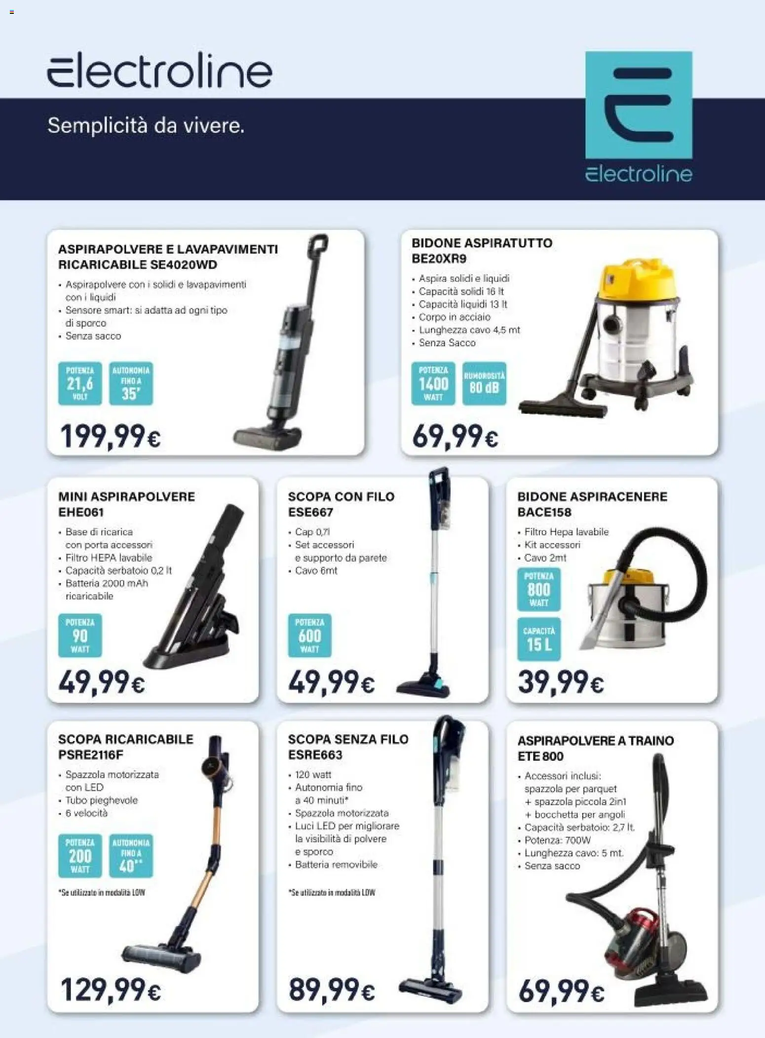 Volantino Unieuro del 06.12.2025 | Pagina: 16 | Prodotti: Spazzola, Scopa, Aspirapolvere, Batteria