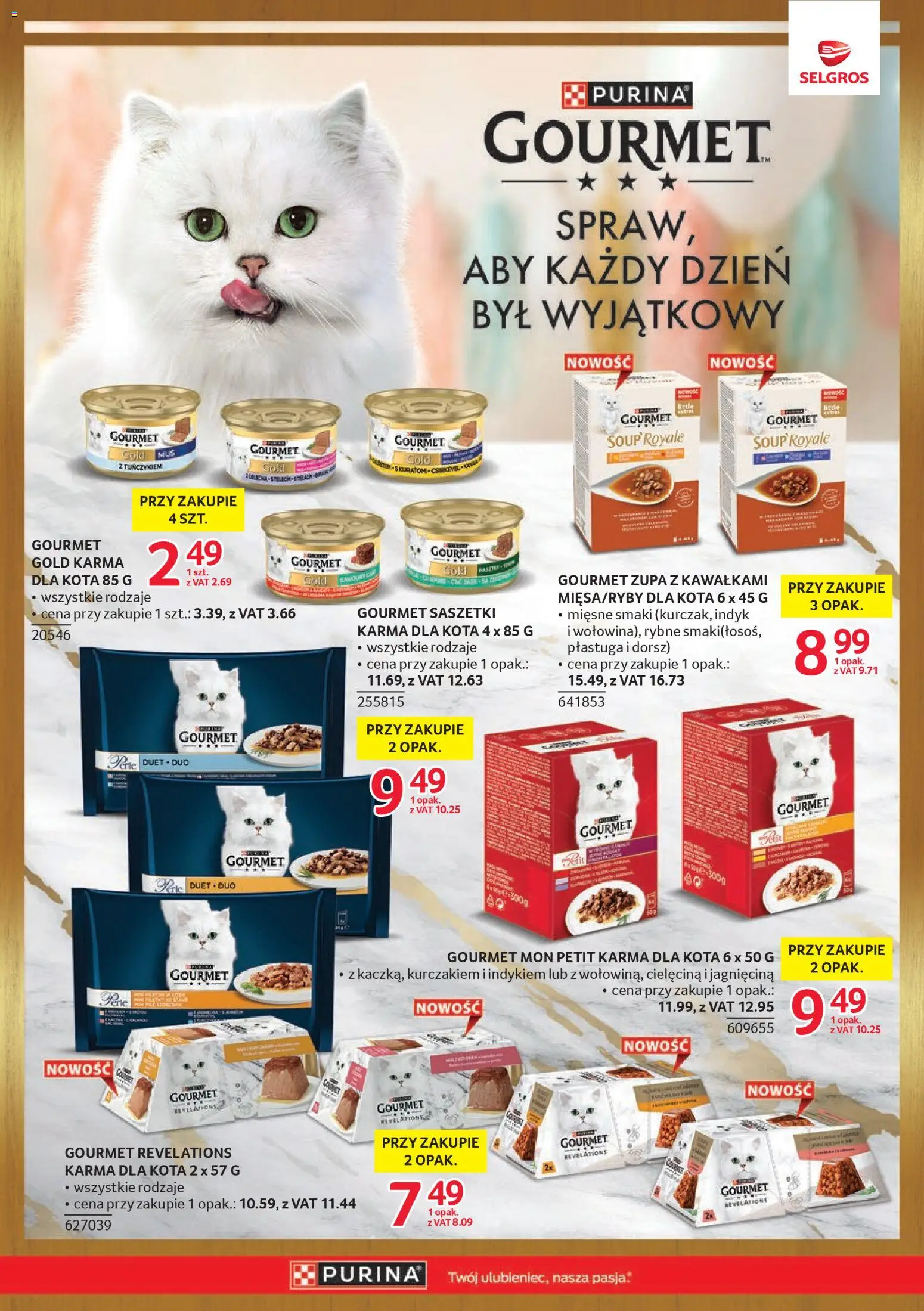 Selgros cash&carry gazetka - Markowe produkty od 19.03.2026 | Strona: 21 | Produkty: Jagnięcina, Dorsz, Zupa, Karma dla kota