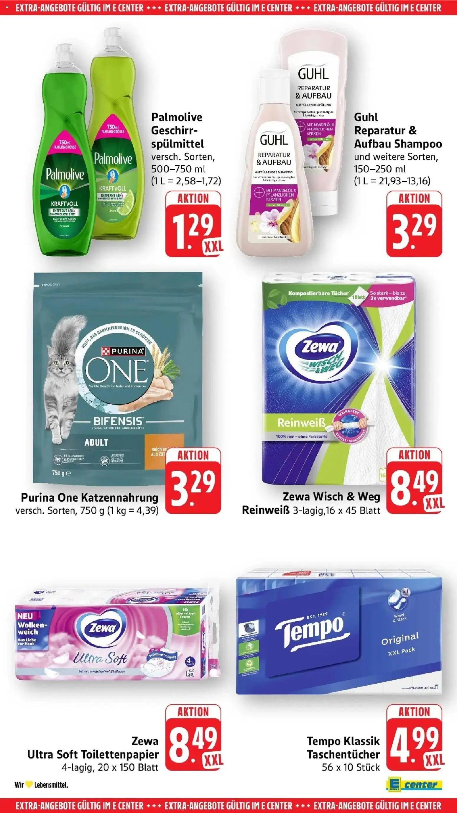 Angebote – gültig ab 27.04.2026 | Seite: 59 | Produkte: Purina one, Zewa, Shampoo, Tempo