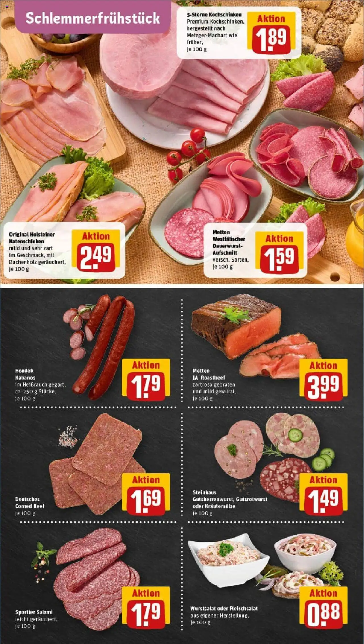 Rewe prospekt Hagen	 – gültig ab 28.09.2025 | Seite: 8 | Produkte: Roastbeef, Salami