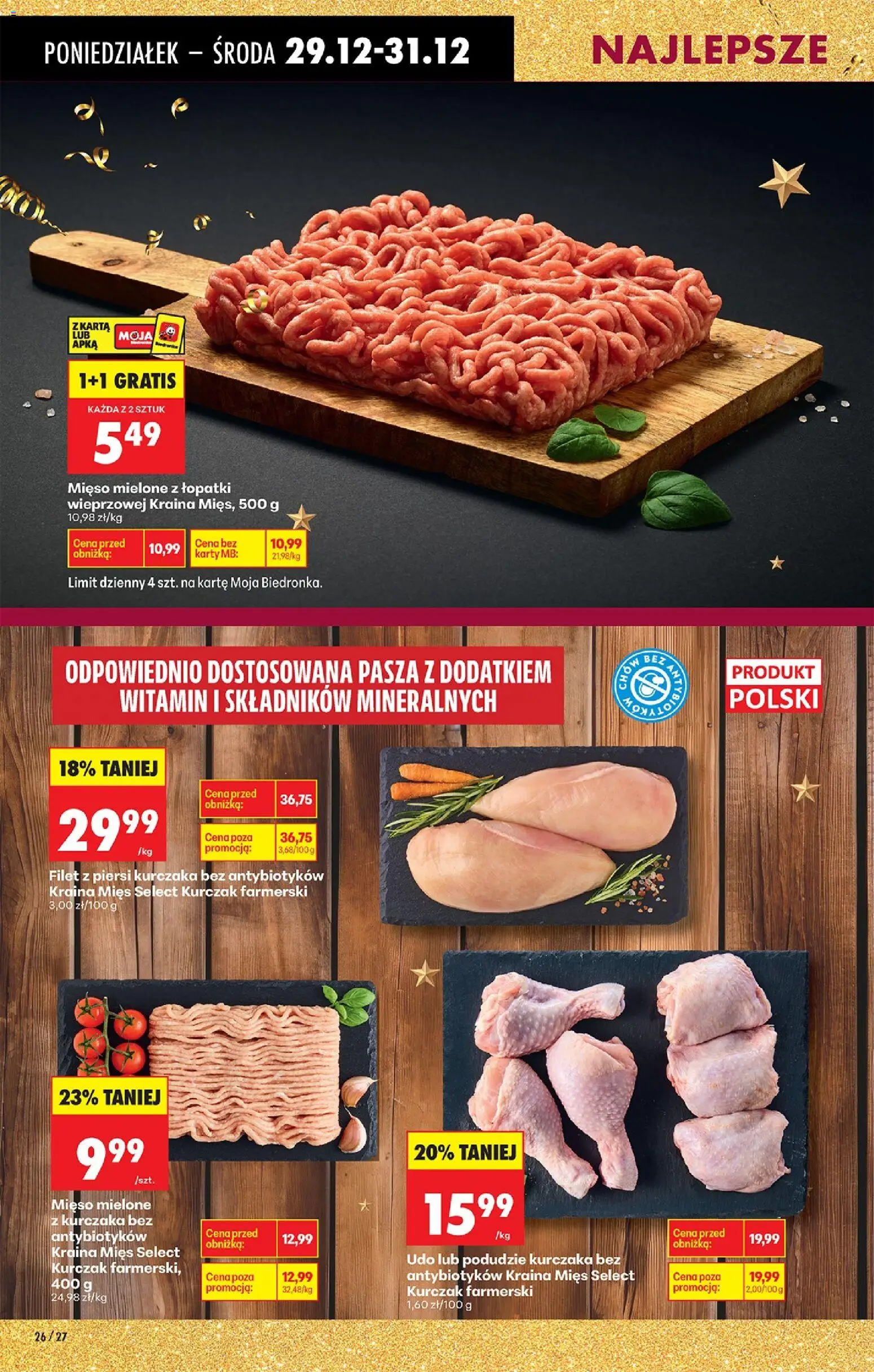 Biedronka gazetka od 29.12.2025 | Strona: 34 | Produkty: Karta, Kurczak, Piersi, Mięso