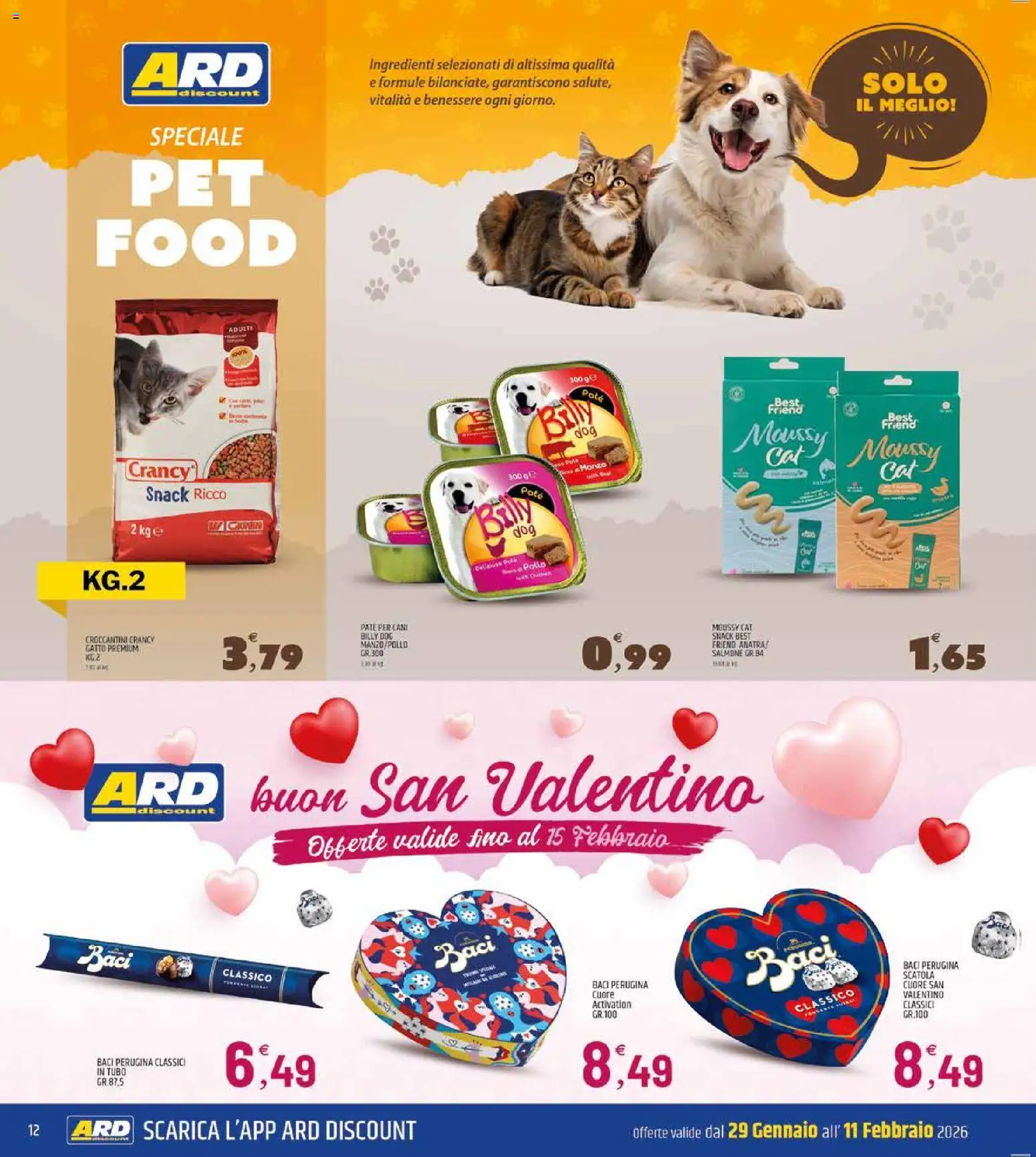 Volantino ARD Discount del 29.01.2026 | Pagina: 12 | Prodotti: Paté, Salmone, Tubo, Scatola