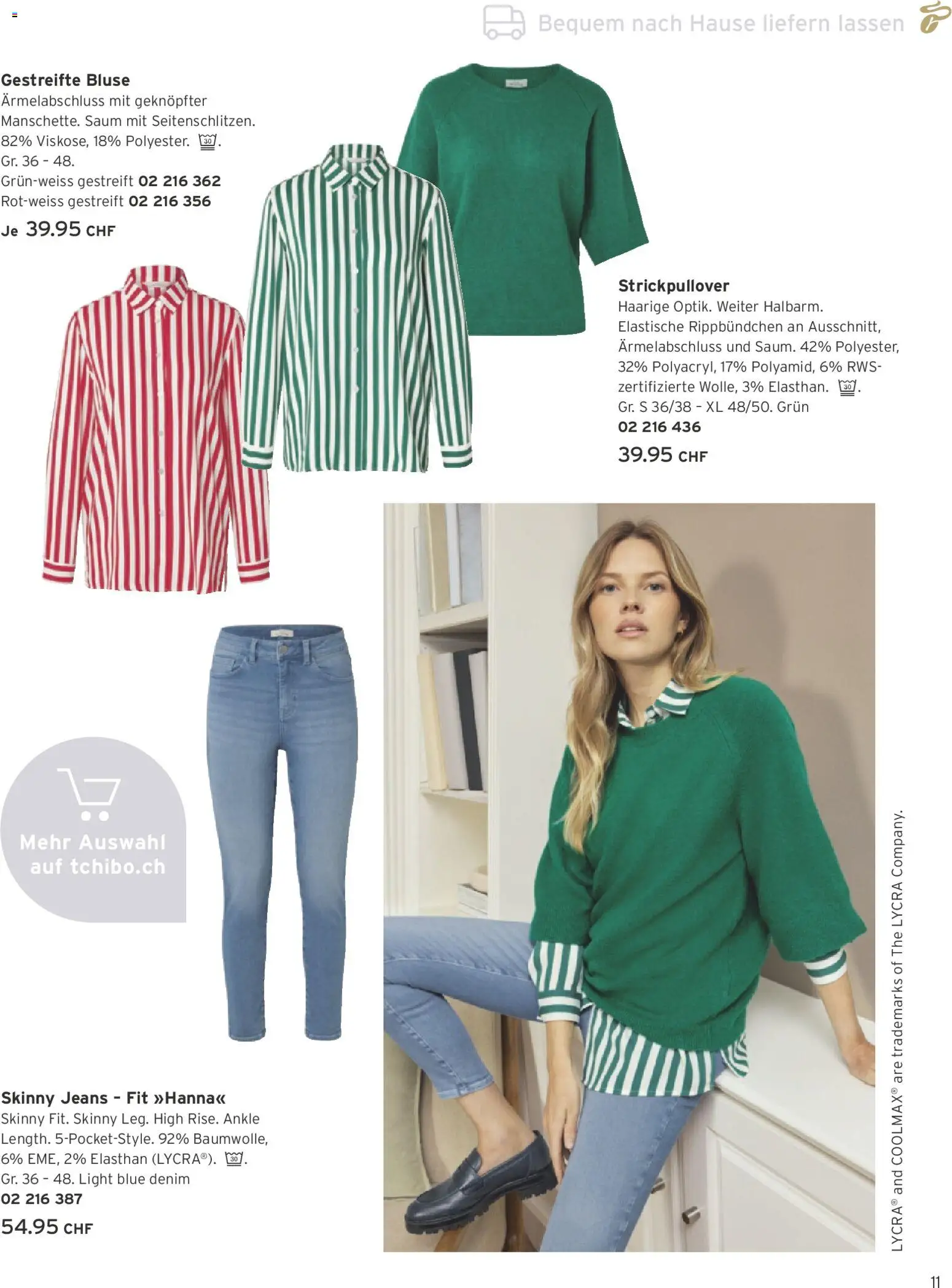 Tchibo Aktionen – gültig ab 24.02.2026 | Seite: 11 | Produkte: Bluse, Jeans