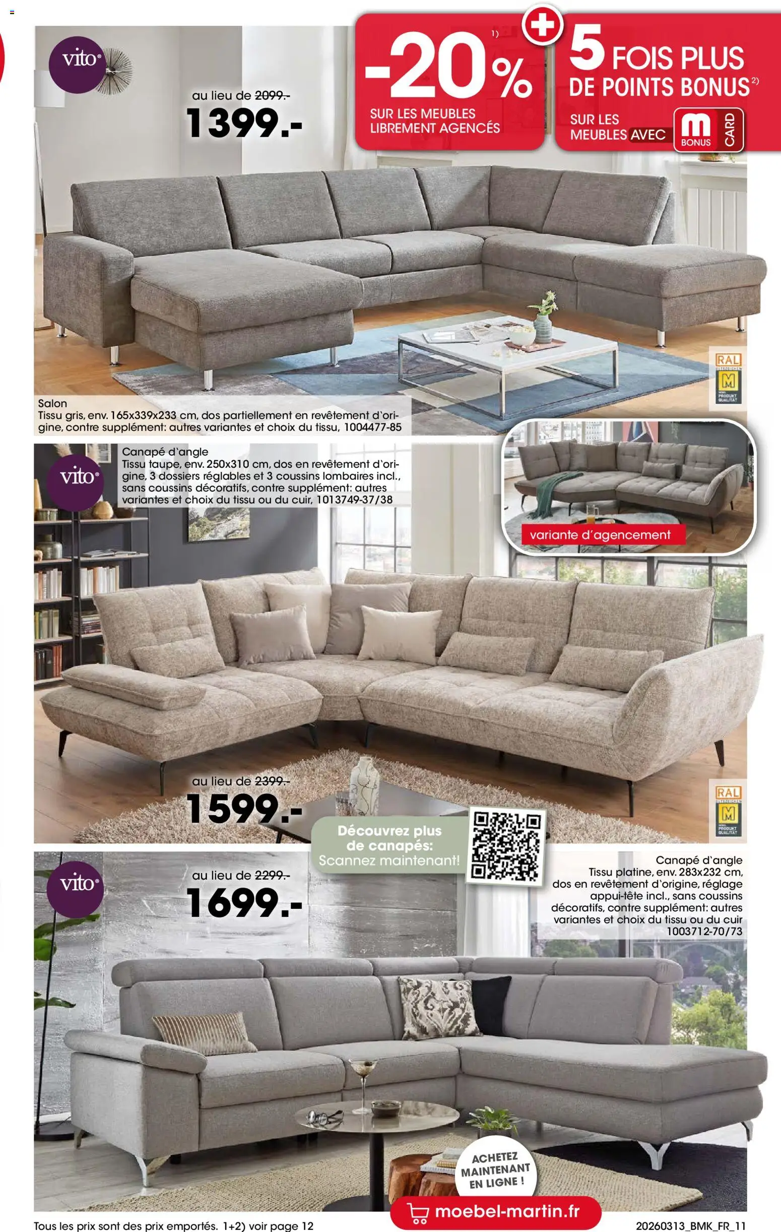 {H1} | Page: 11 | Produits: Canapé