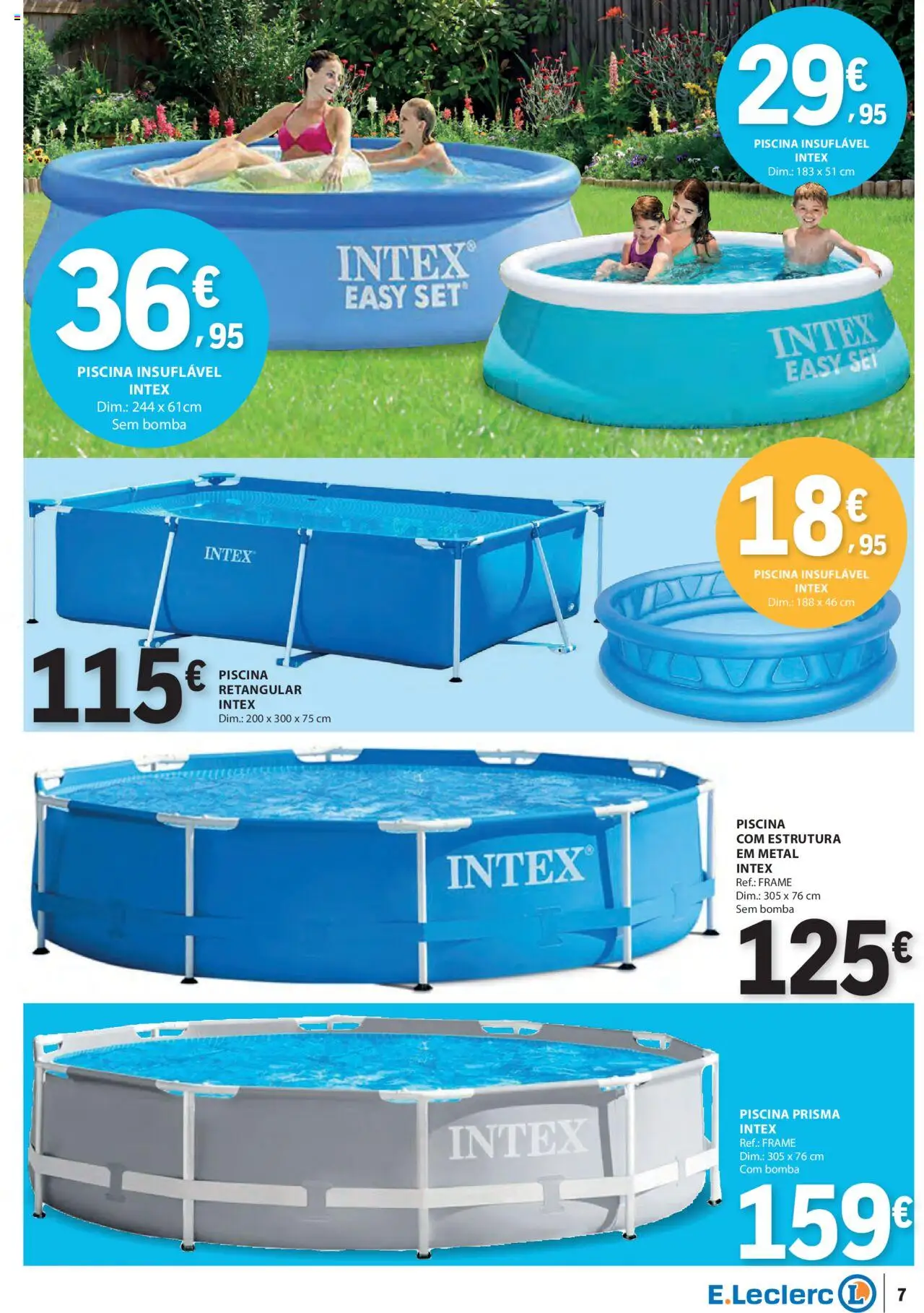 E.Leclerc - Folheto Não Alimentar │ válido de 05.06.2025 | Página: 7 | Produtos: Piscina
