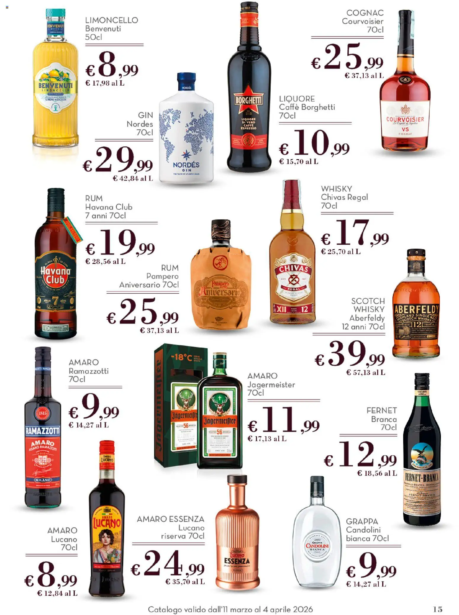 Volantino Conad del 11.03.2026 | Pagina: 15 | Prodotti: Rum, Liquore, Grappa, Amaro