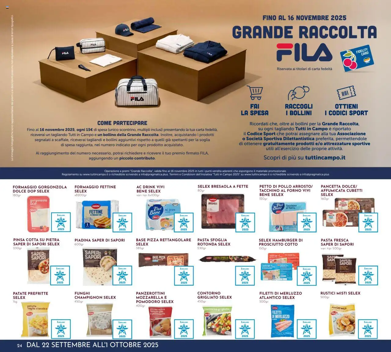 Volantino Pan del 22.09.2025 | Pagina: 24 | Prodotti: Formaggio, Pasta, Rustici, Hamburger