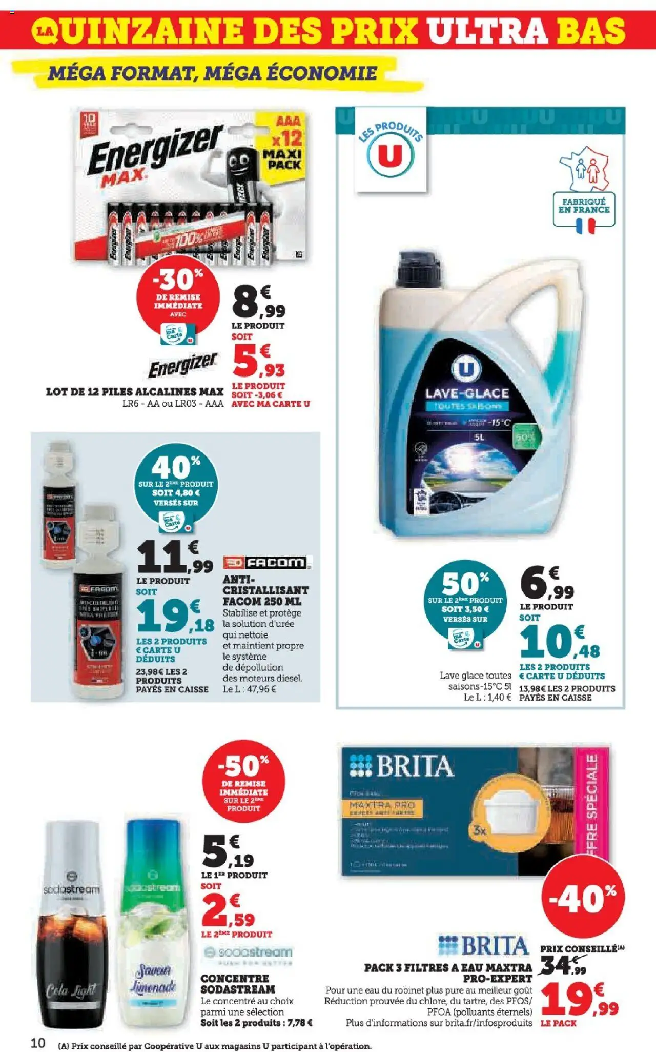  | Page: 10 | Produits: Robinet, Sodastream, Piles