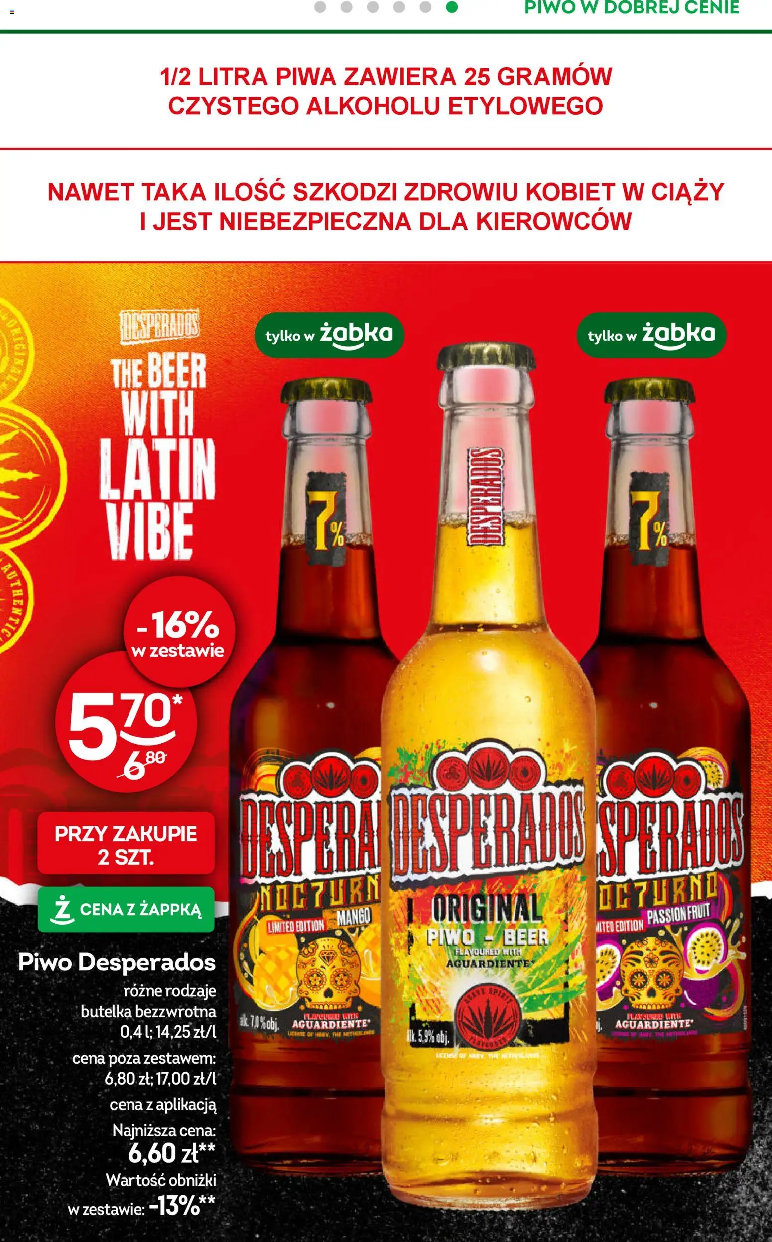 Żabka Gazetka od 14.01.2026 | Strona: 31 | Produkty: Mango, Piwo Desperados, Piwo