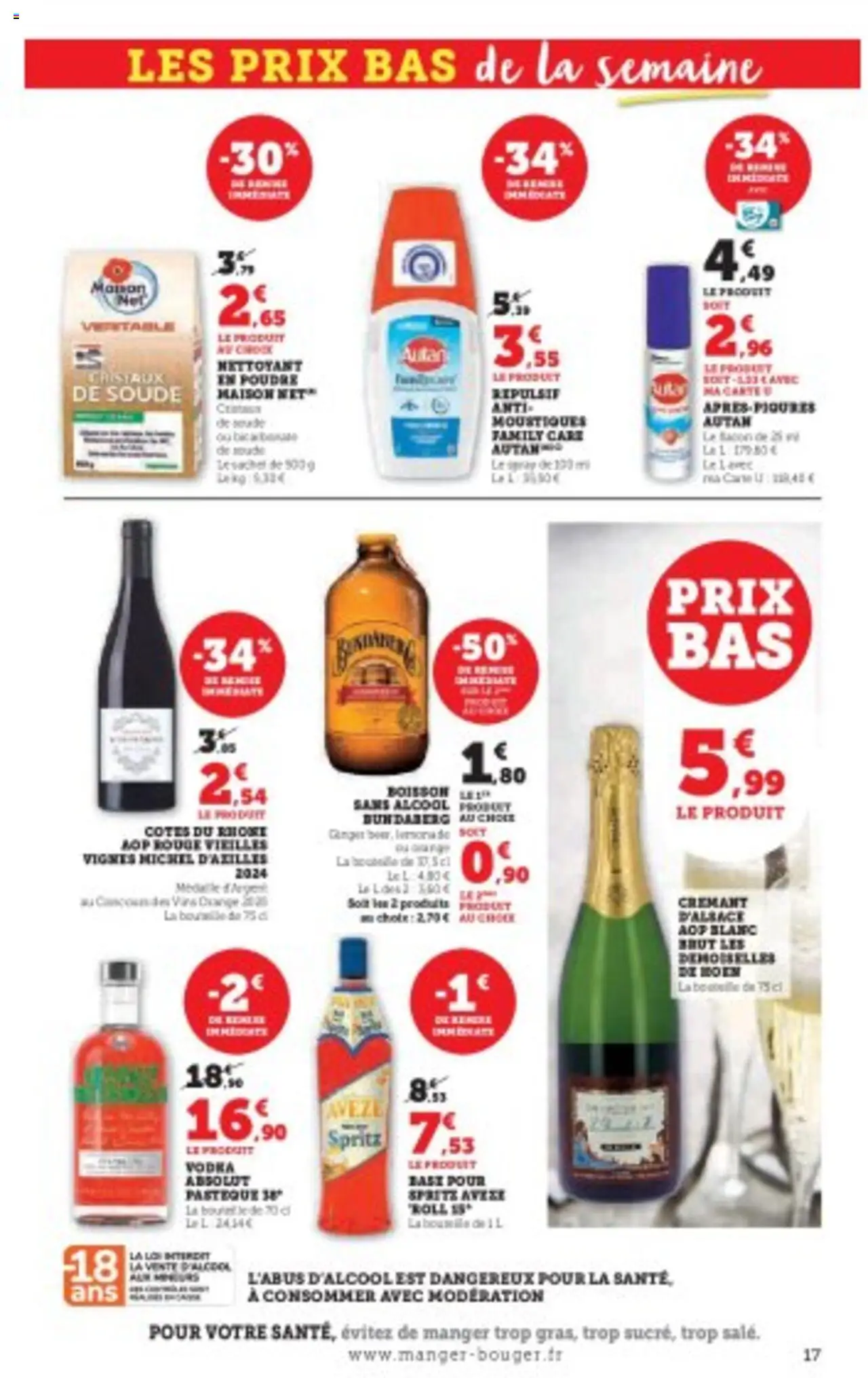 | Page: 17 | Produits: Vodka, Alcool, Poudre, Crémant