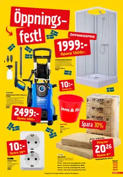 Jem & Fix erbjudanden - Förhandsvisning av reklamblad från butik Jem & Fix aktuell från 17.03.2026 | Sida: 5 | Produkter: Högtryckstvätt, Hink