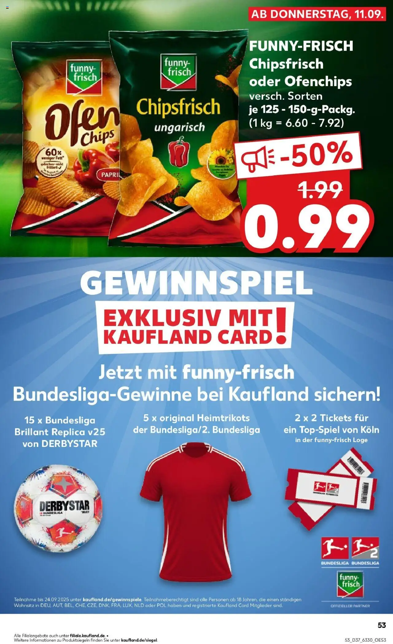 Kaufland prospekt Bremerhaven	 – gültig ab 14.09.2025 | Seite: 53 | Produkte: Ofen, Funny frisch, Chips
