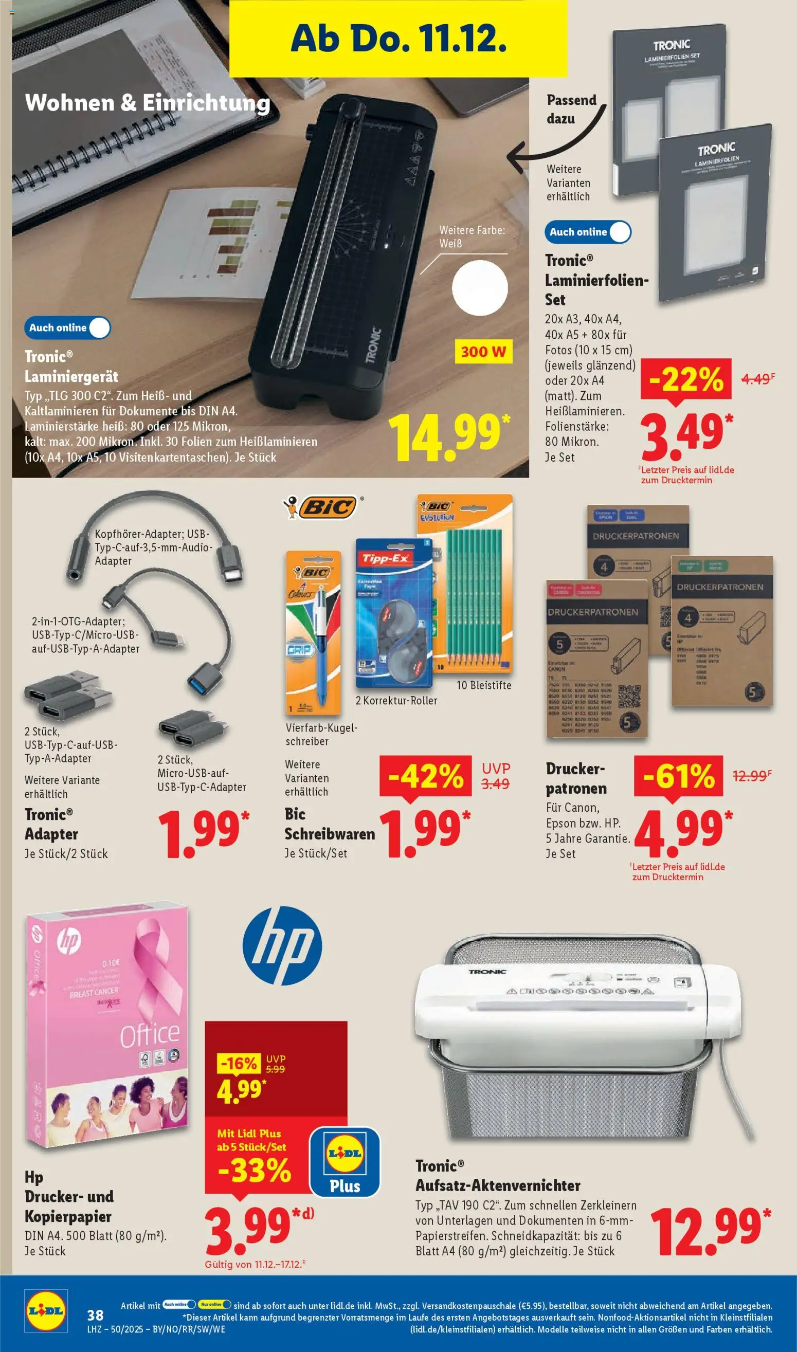 Lidl Prospekt Aarbergen – gültig ab 08.12.2025 | Seite: 52 | Produkte: Epson, Adapter, USB, Drucker