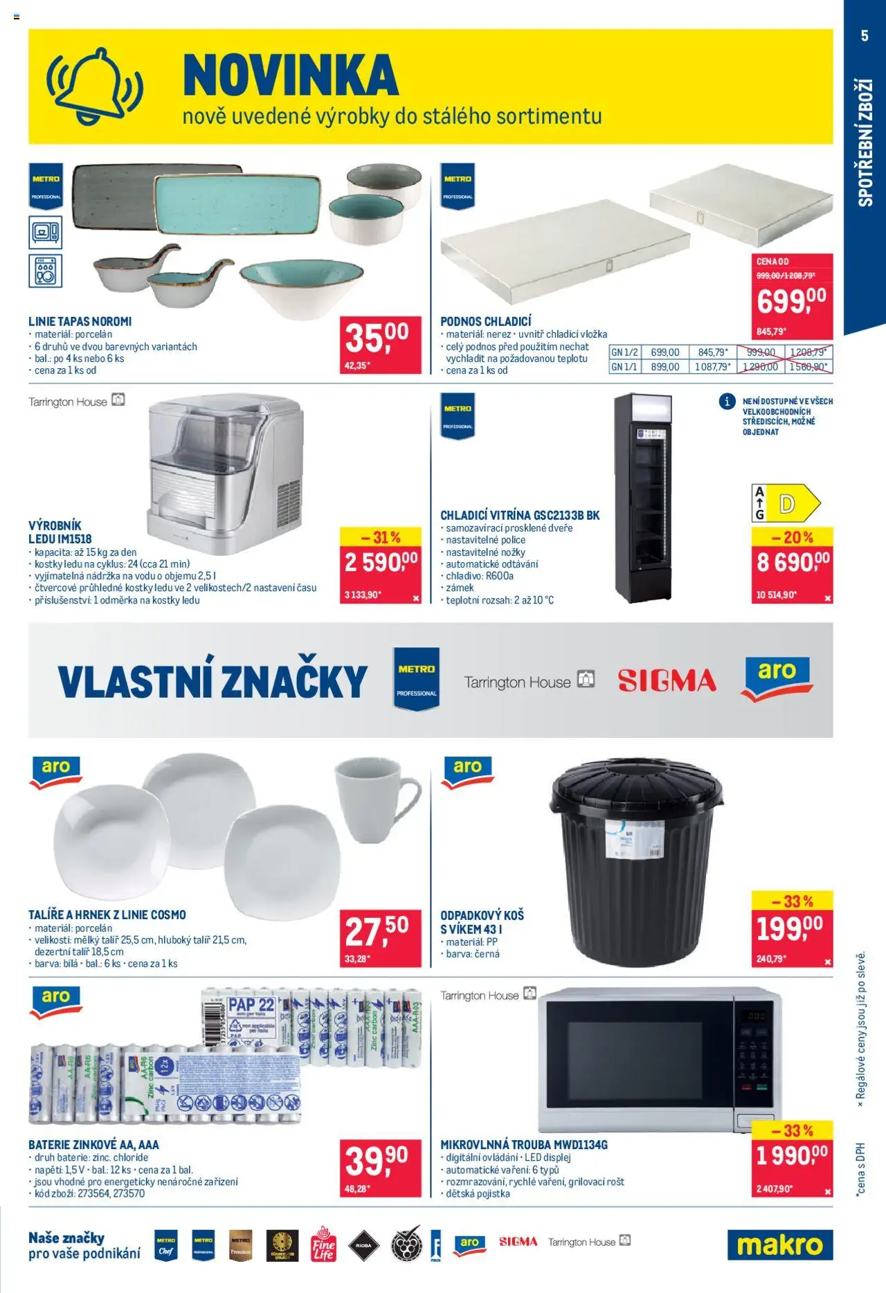 Makro leták - Spotřební zboží od 18.06.2025 | Strana: 5 | Produkty: Trouba, Odměrka, Kostky ledu, LED
