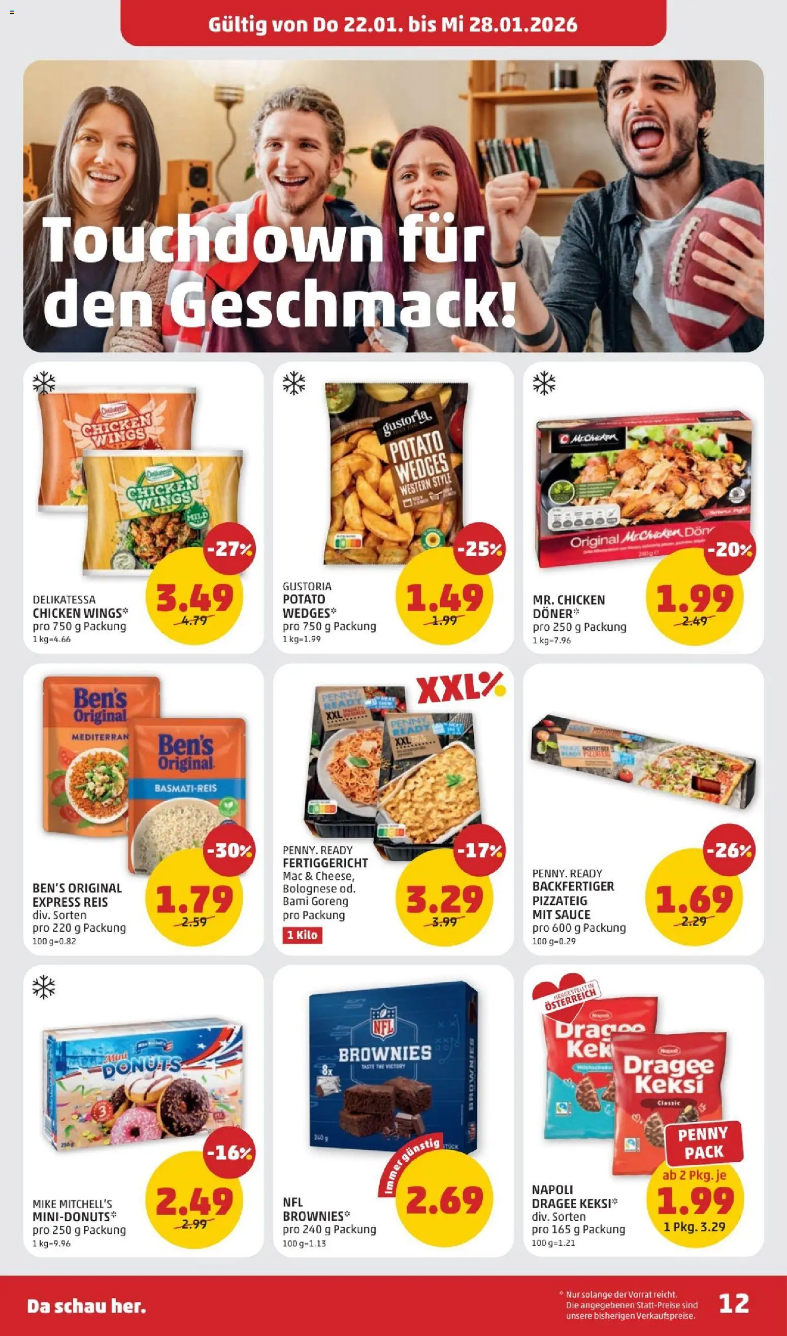 Penny Markt Flugblatt gültig ab 22.01.2026 | Seite: 12 | Produkte: Reis