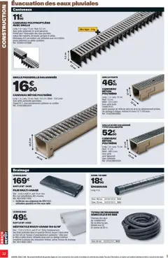  | Page: 32 | Produits: Caillebotis, Tuyau, Rouleau, Géotextile