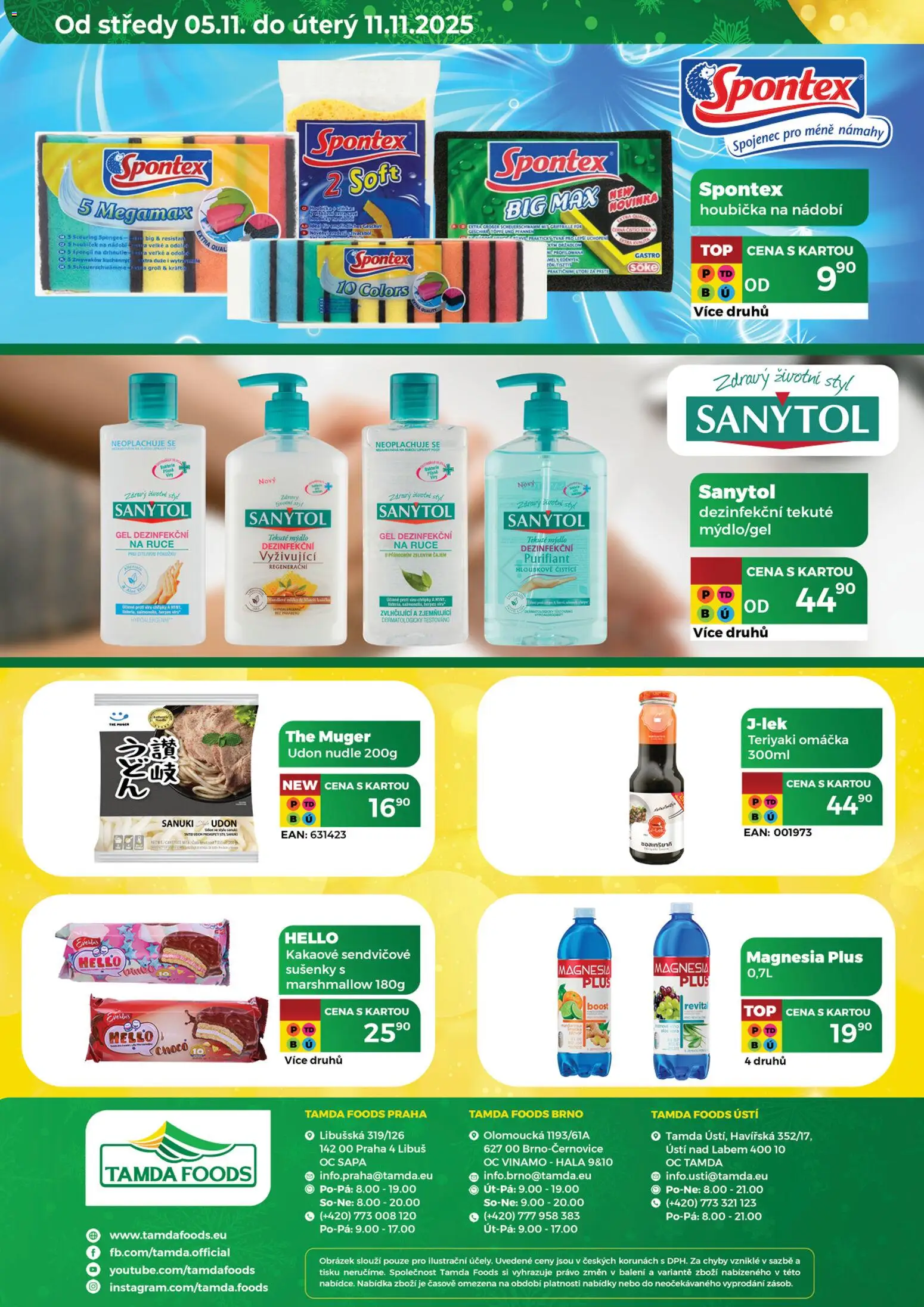 Tamda Foods leták od 05.11.2025 | Strana: 52 | Produkty: Magnesia, Udon nudle, Nudle, Sanytol