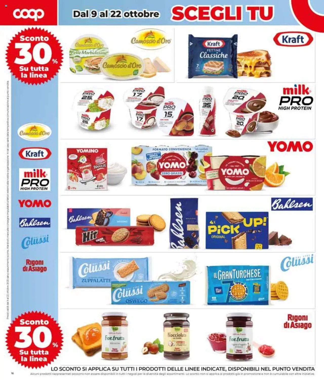 Volantino COOP del 02.10.2025 | Pagina: 16 | Prodotti: Yogurt, Frutta, Data