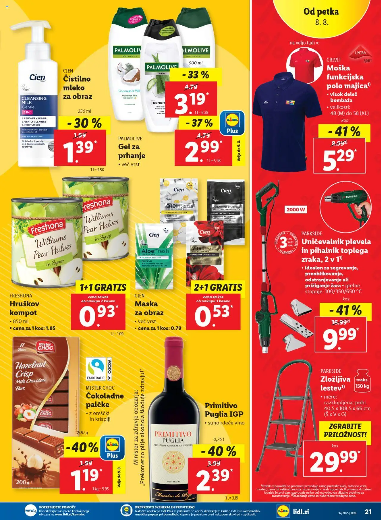 Lidl katalog │ velja od 07.08.2025 | Stran: 41 | Izdelki: Kos, Maska, Vino, Orescki