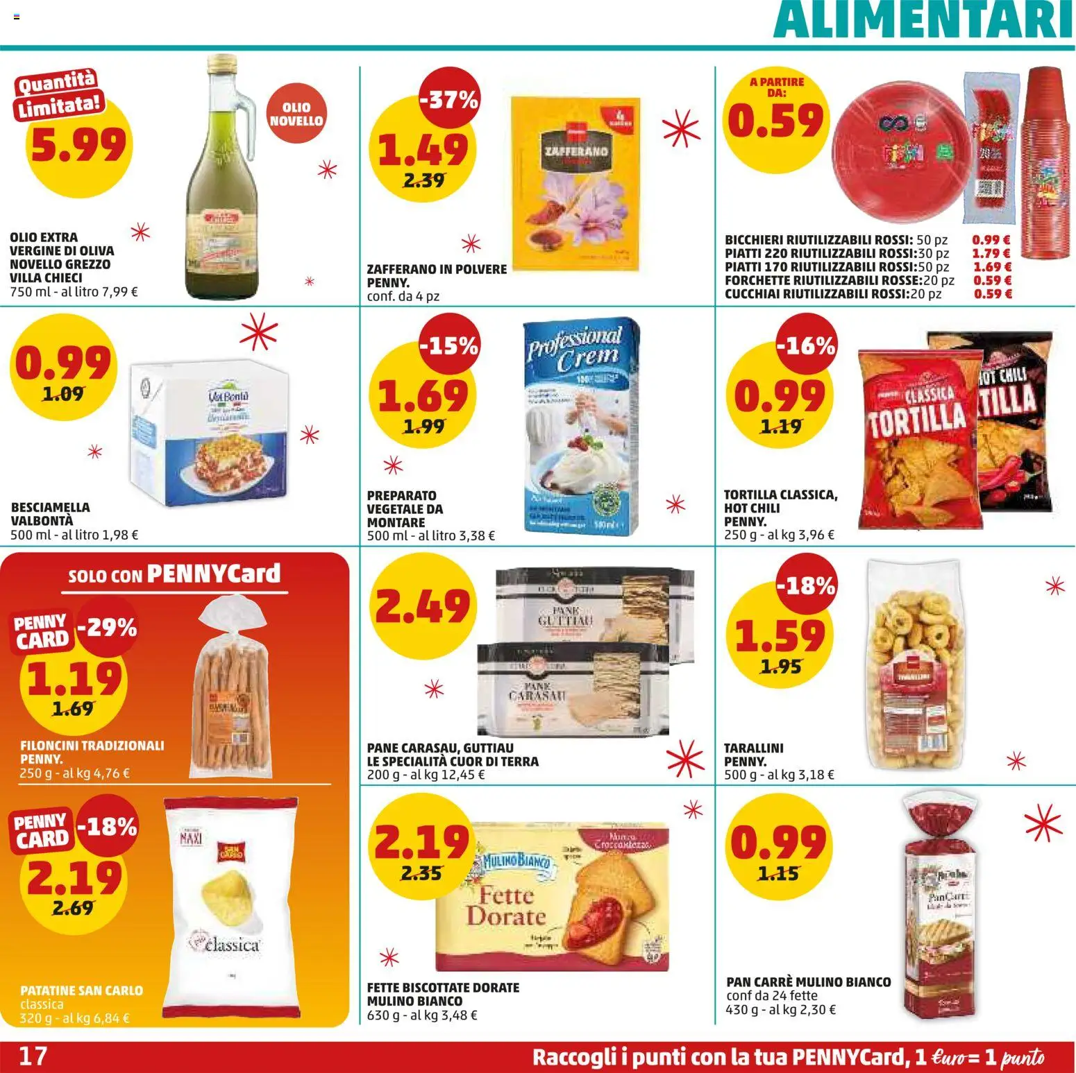 Volantino PENNY del 15.12.2025 | Pagina: 17 | Prodotti: Pane, Patatine, Olio, Besciamella