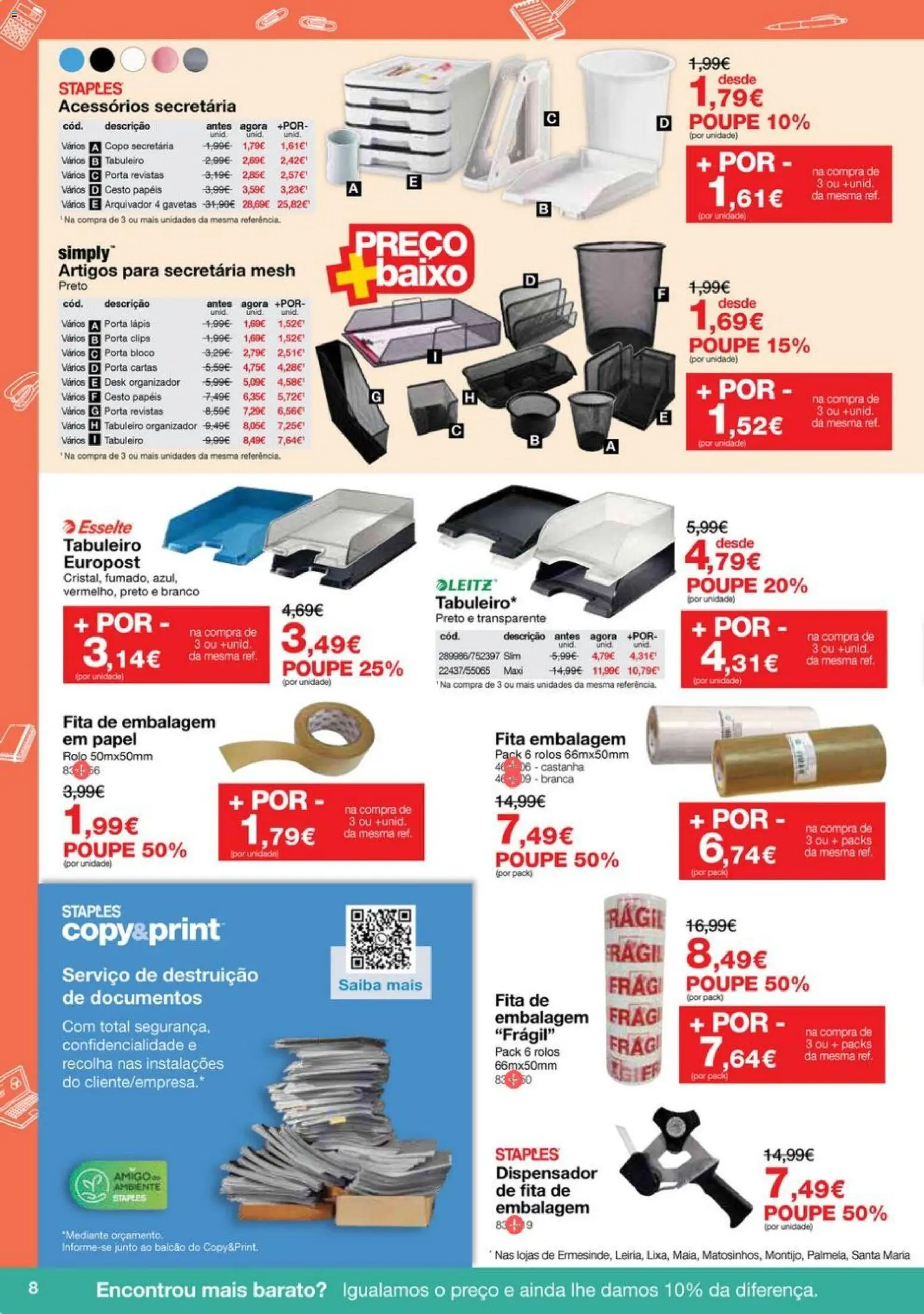 Staples - Folheto Regresso ao Escritório 2026 │ válido de 05.01.2026 | Página: 8 | Produtos: Porta, Organizador