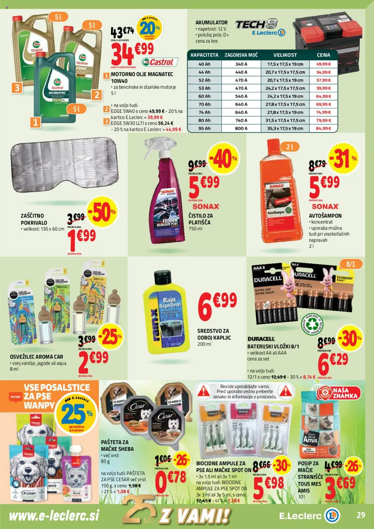 E.leclerc katalog │ velja od 30.07.2025 | Stran: 29 | Izdelki: Pašteta, Vložki, Stranisce, Jagode