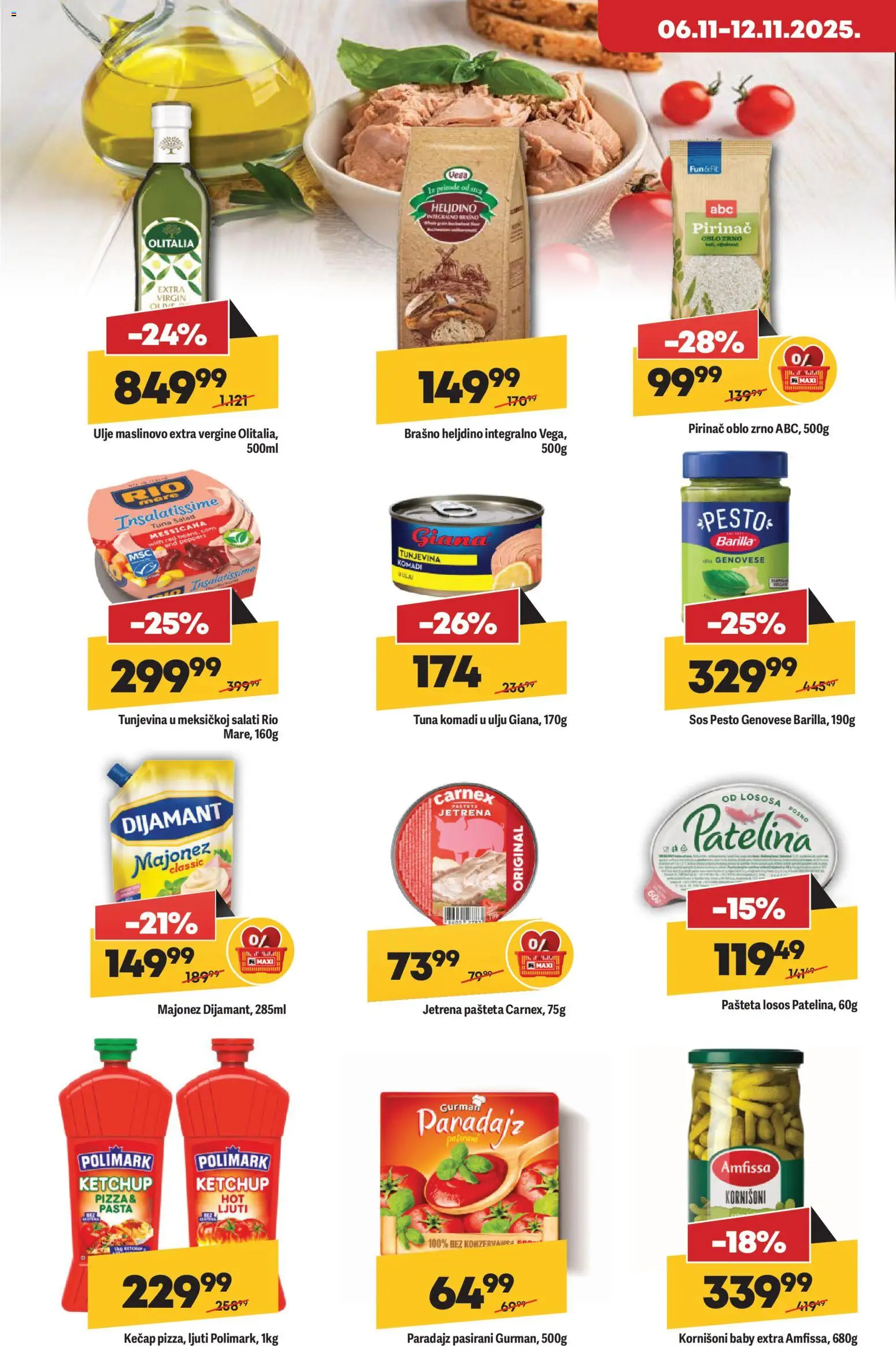 Maxi katalog - važi od 06.11.2025 | Strana: 8 | Proizvode: Majonez, Brašno, Ulje, Pirinač