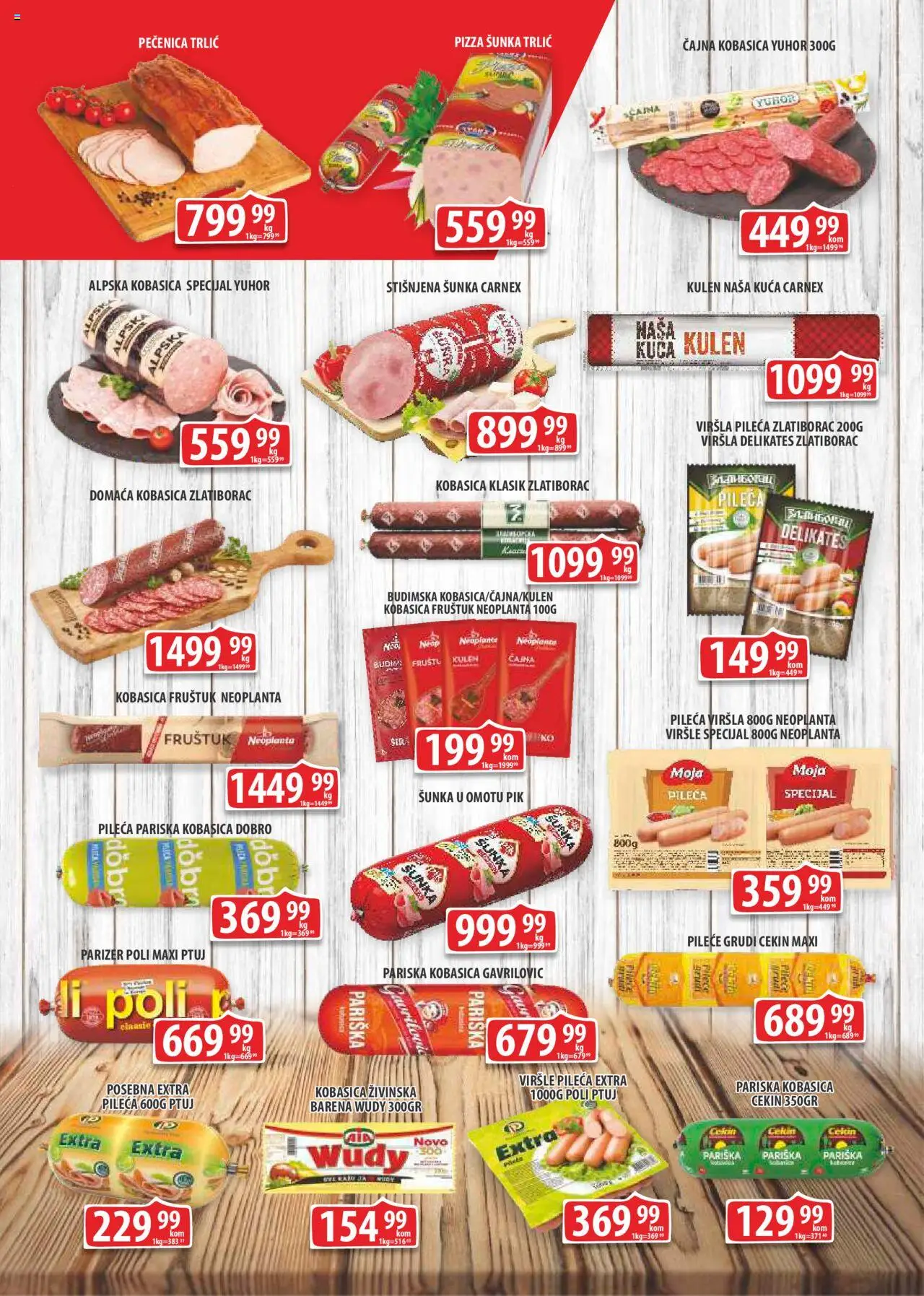 Fortuna Market katalog - važi od 13.08.2025 | Strana: 2 | Proizvode: Parizer, Šunka, Pizza šunka, Kobasica