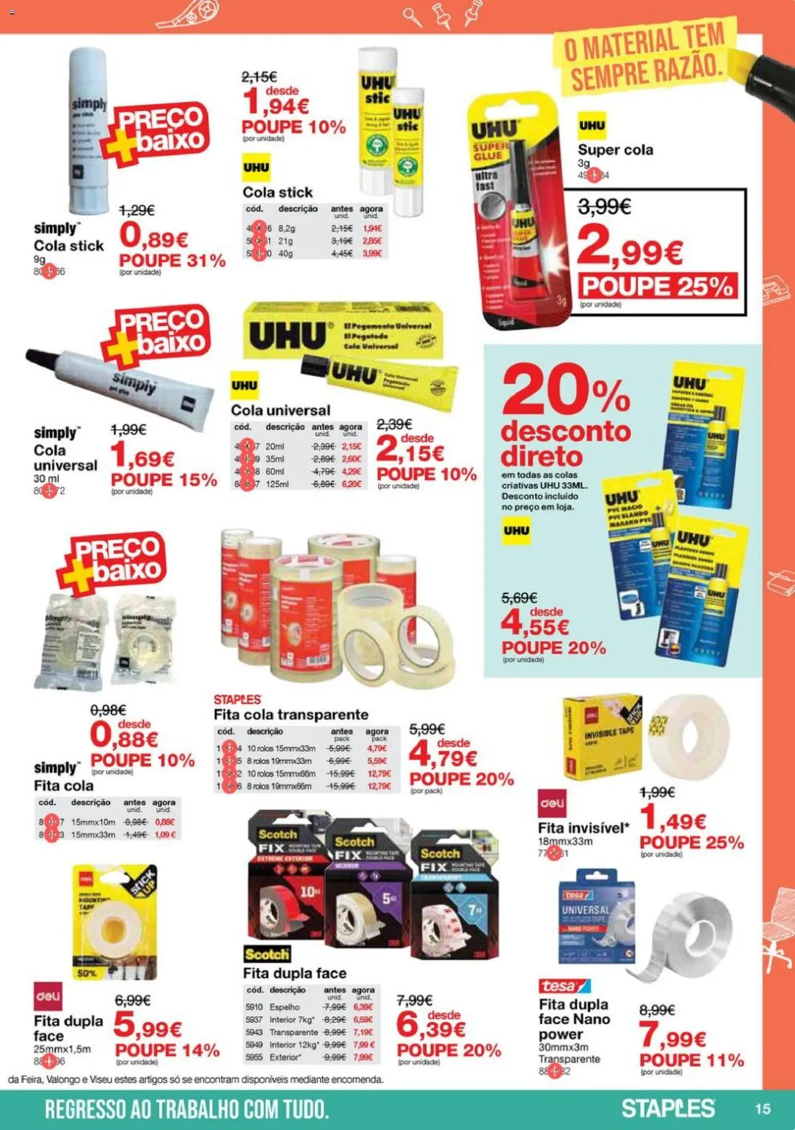 Staples - Folheto Regresso ao Escritório 2026 │ válido de 05.01.2026 | Página: 15 | Produtos: Espelho