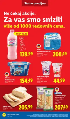 Milbona Mini Mozzarella, Mini Mozzarella 125 g - pregled Lidl kataloga - važi od 15.01.2026 | Strana: 36