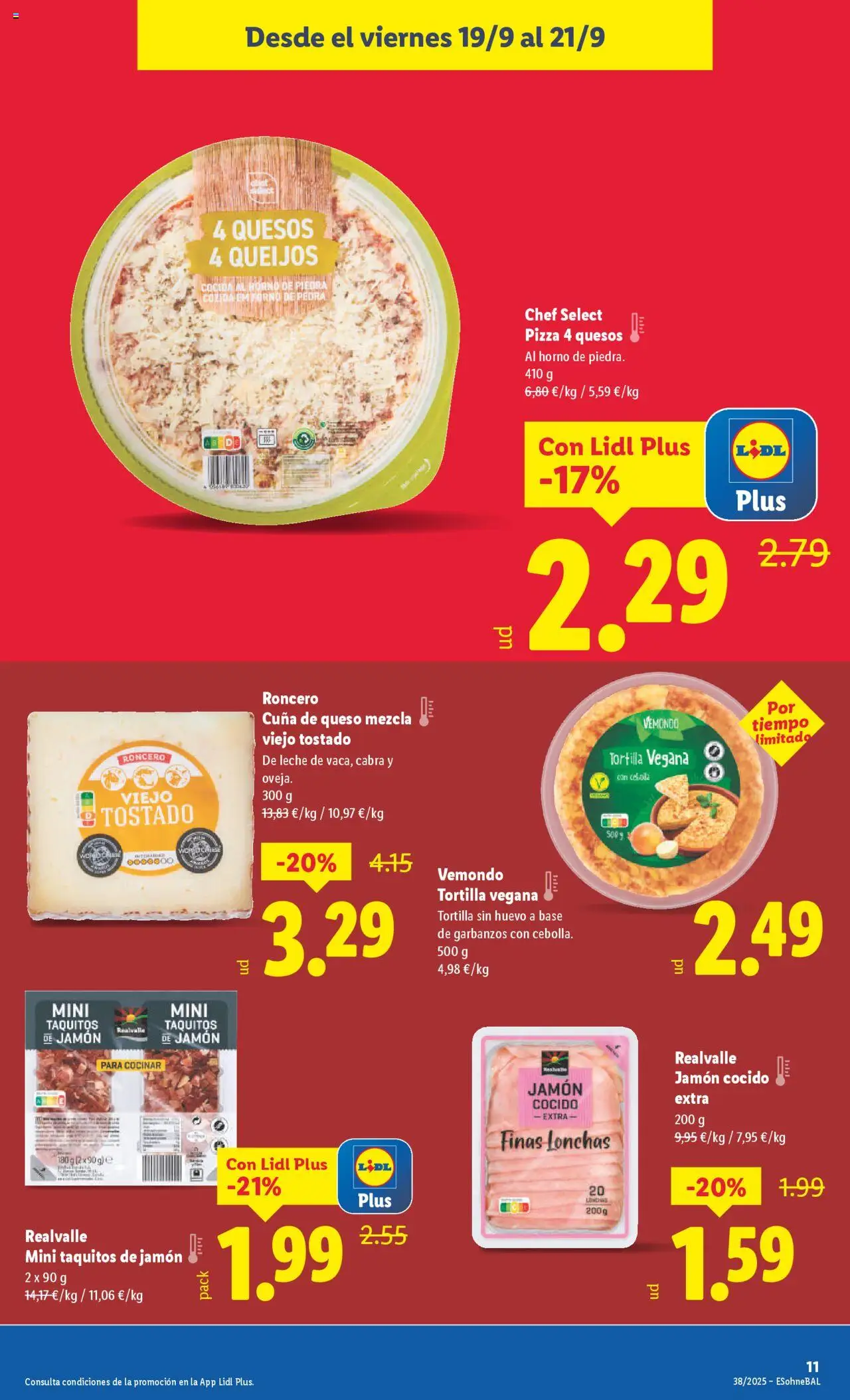 Lidl folleto │ válido desde el 15.09.2025 | Página: 21 | Productos: Queso, Jamón, Horno, Cuna