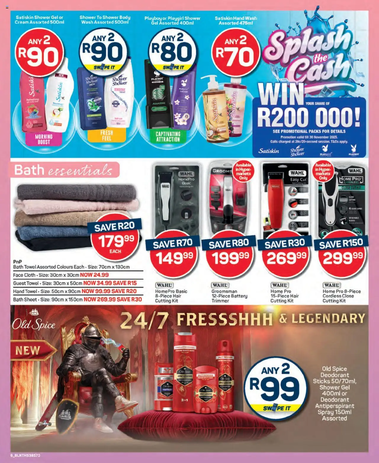 New Pick n Pay catalogue – valid from 25.09.2025 | Page: 6 | Products: Bath, Towel, Cream, Deodorant