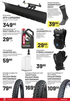 Motonet-mainoslehti voimassa 21.01.2026 alkaen | Sivu: 11 | Tuotteet: Juomareppu, Moottoriöljy, Sukat